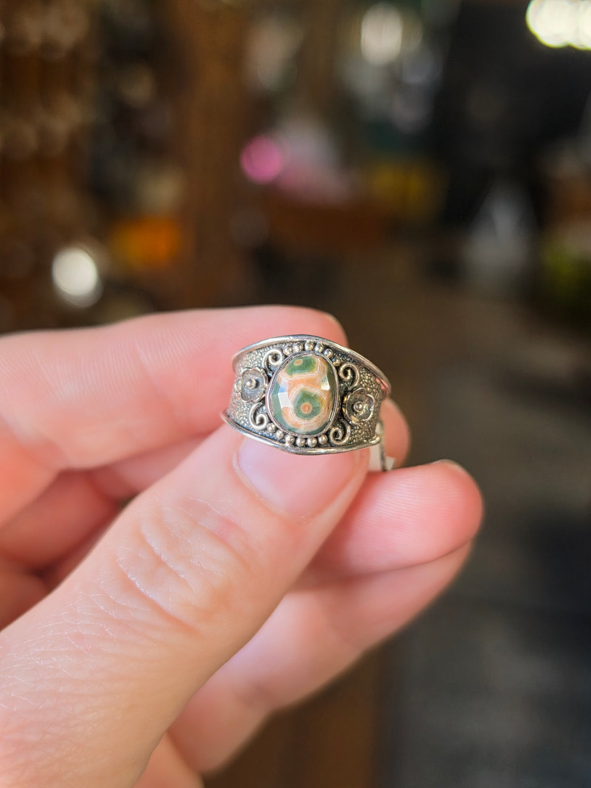 Size 6 Ocean Jasper Ring