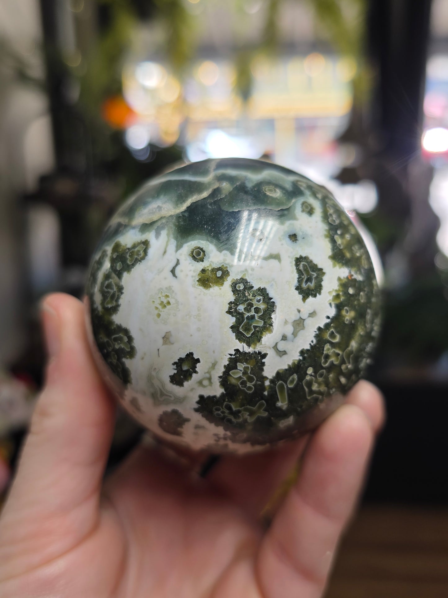 7th Vein Ocean Jasper Sphere