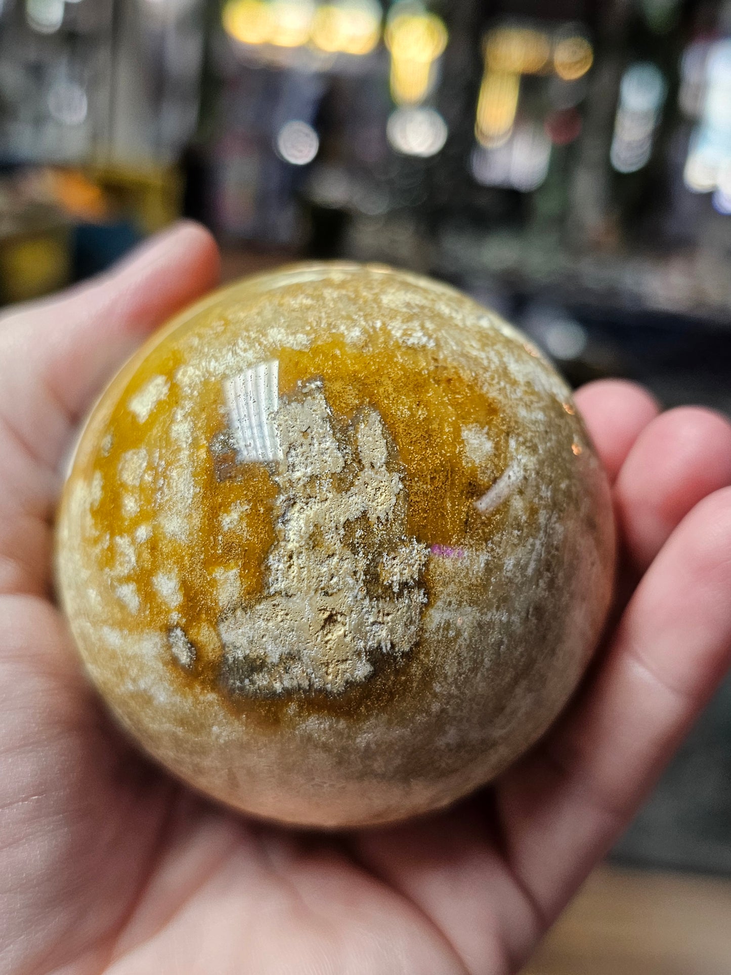 Coral Jade Sphere