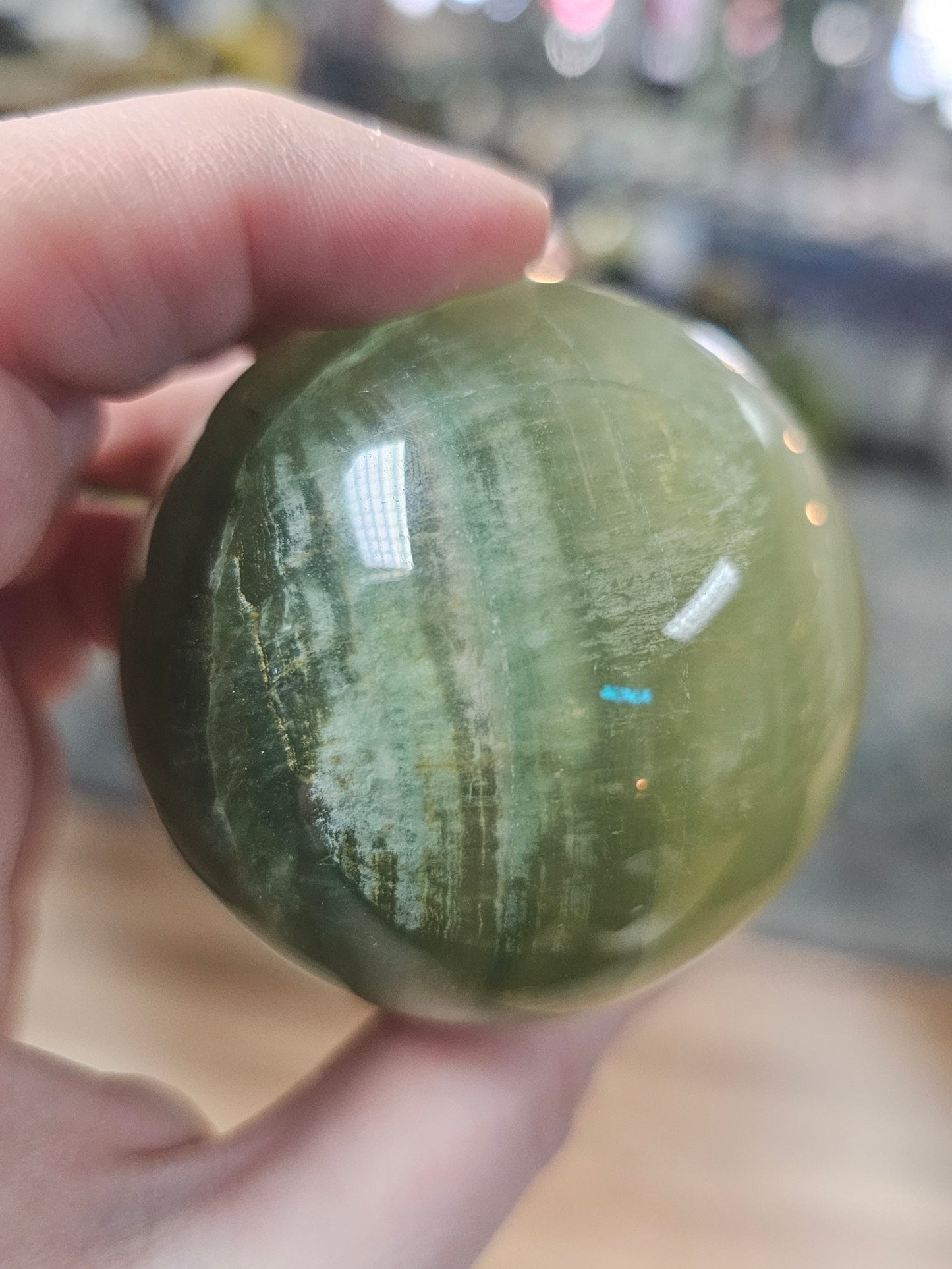 Mango Fluorite Sphere