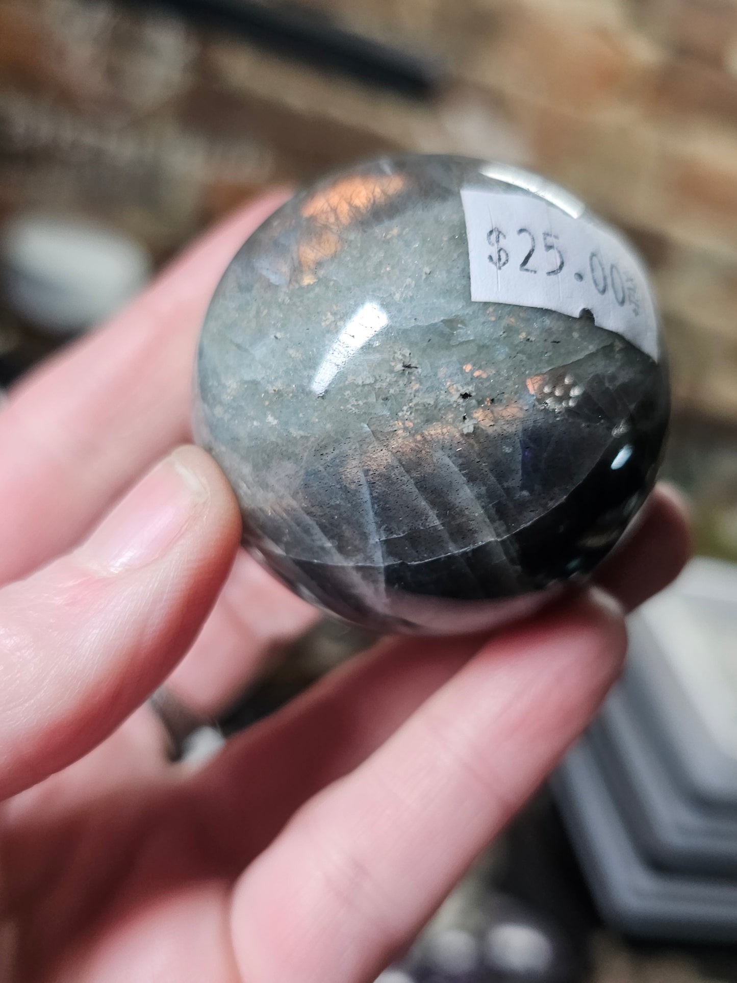 Orange Labradorite Sphere