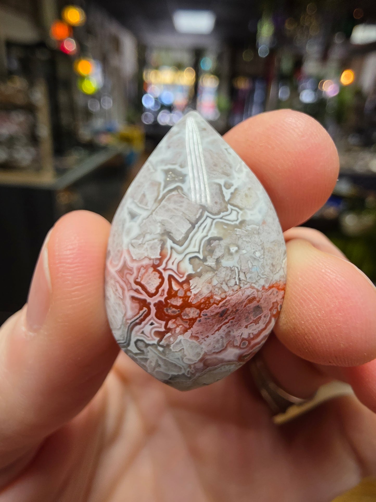 Mexican Lace Agate Cabochon