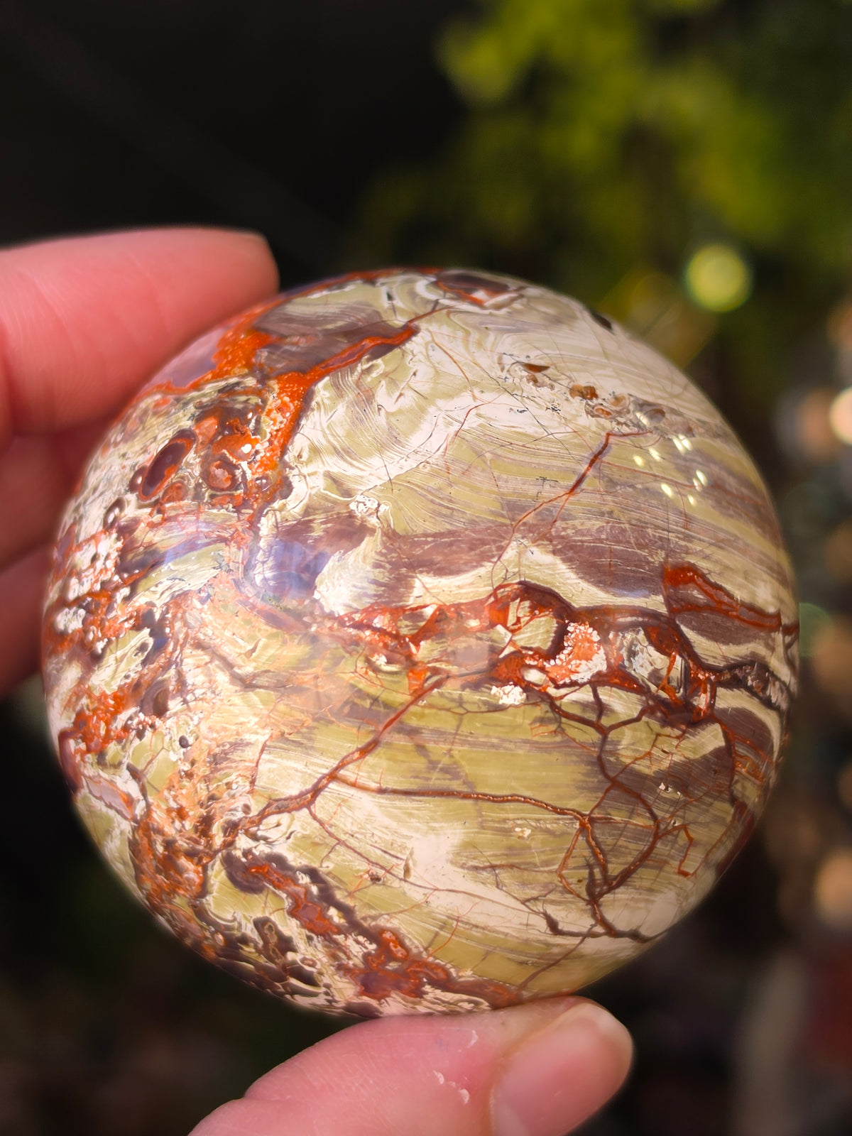 Money Agate Sphere