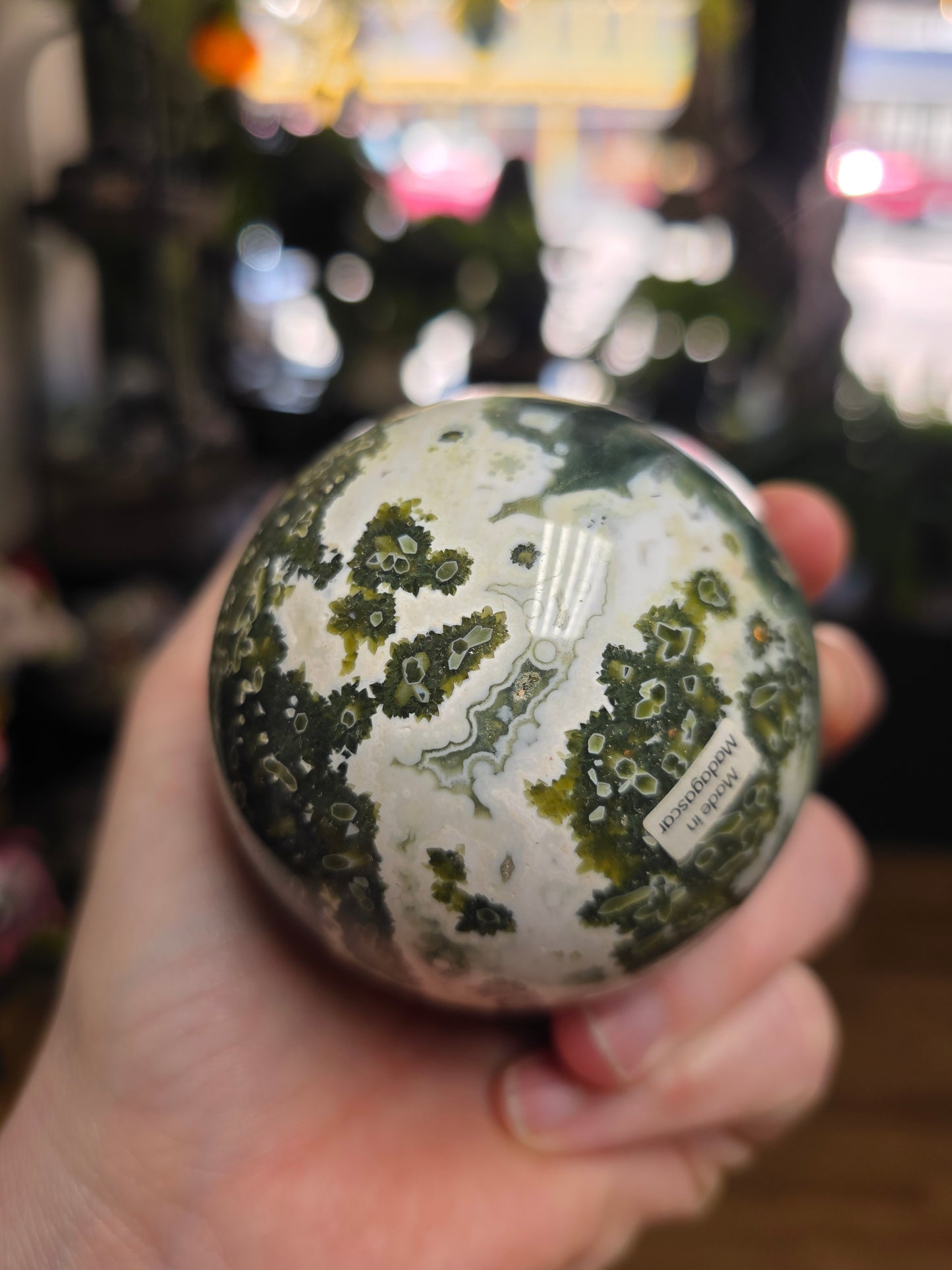 7th Vein Ocean Jasper Sphere
