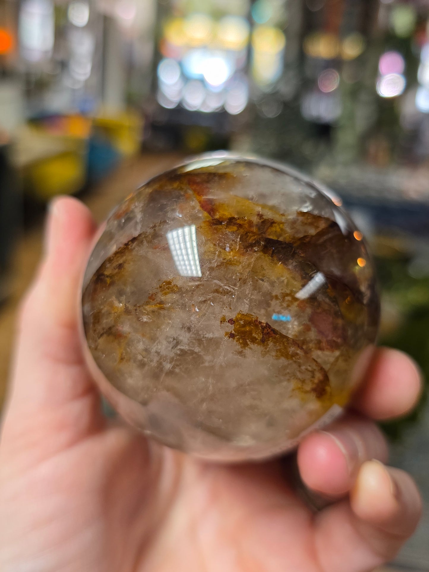 Fire Quartz/ Golden Healer Quartz Sphere
