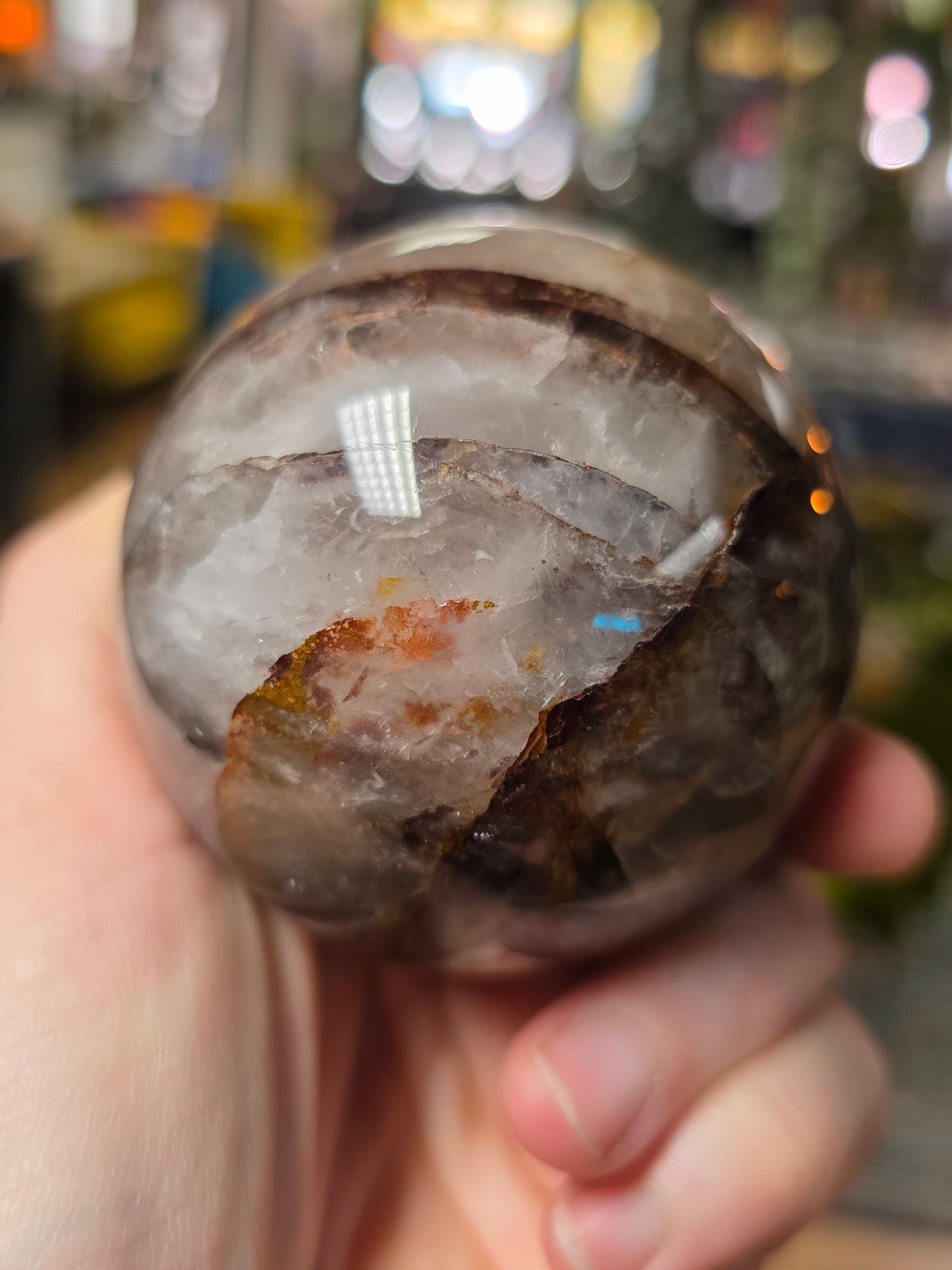 Fire Quartz/ Golden Healer Quartz Sphere