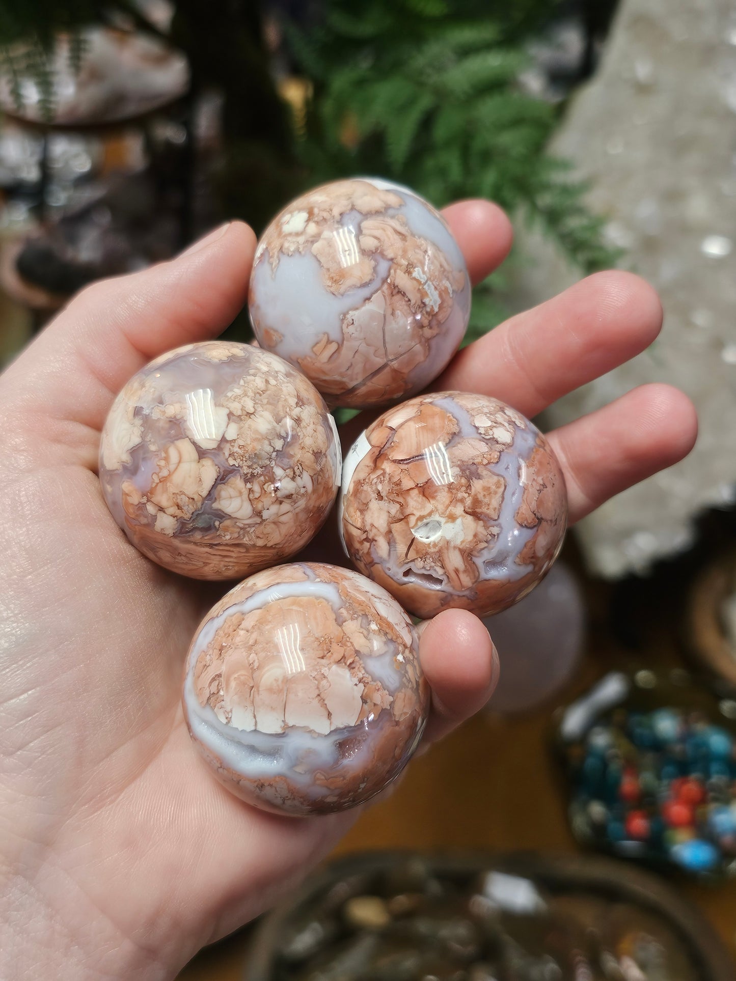 Cotton Candy Agate Sphere