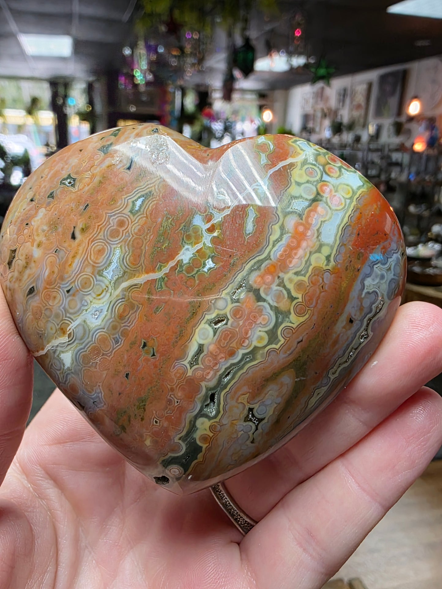 Veinless Ocean Jasper Palmstone