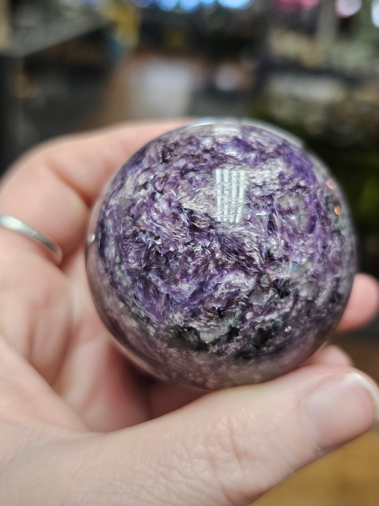 Charoite Sphere