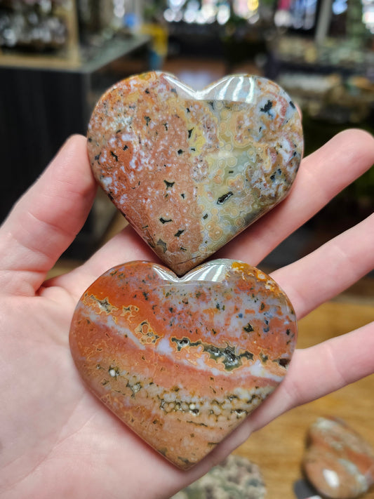 Ocean Jasper Heart