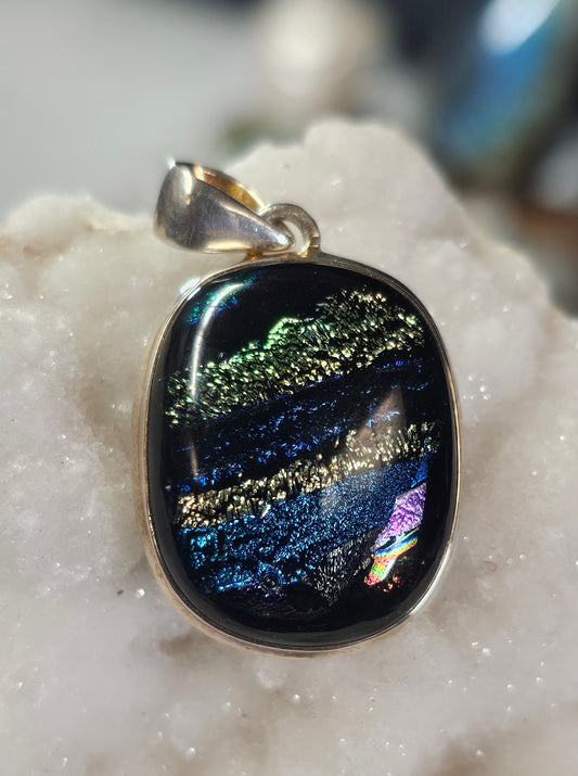 Diachroic Glass Pendant