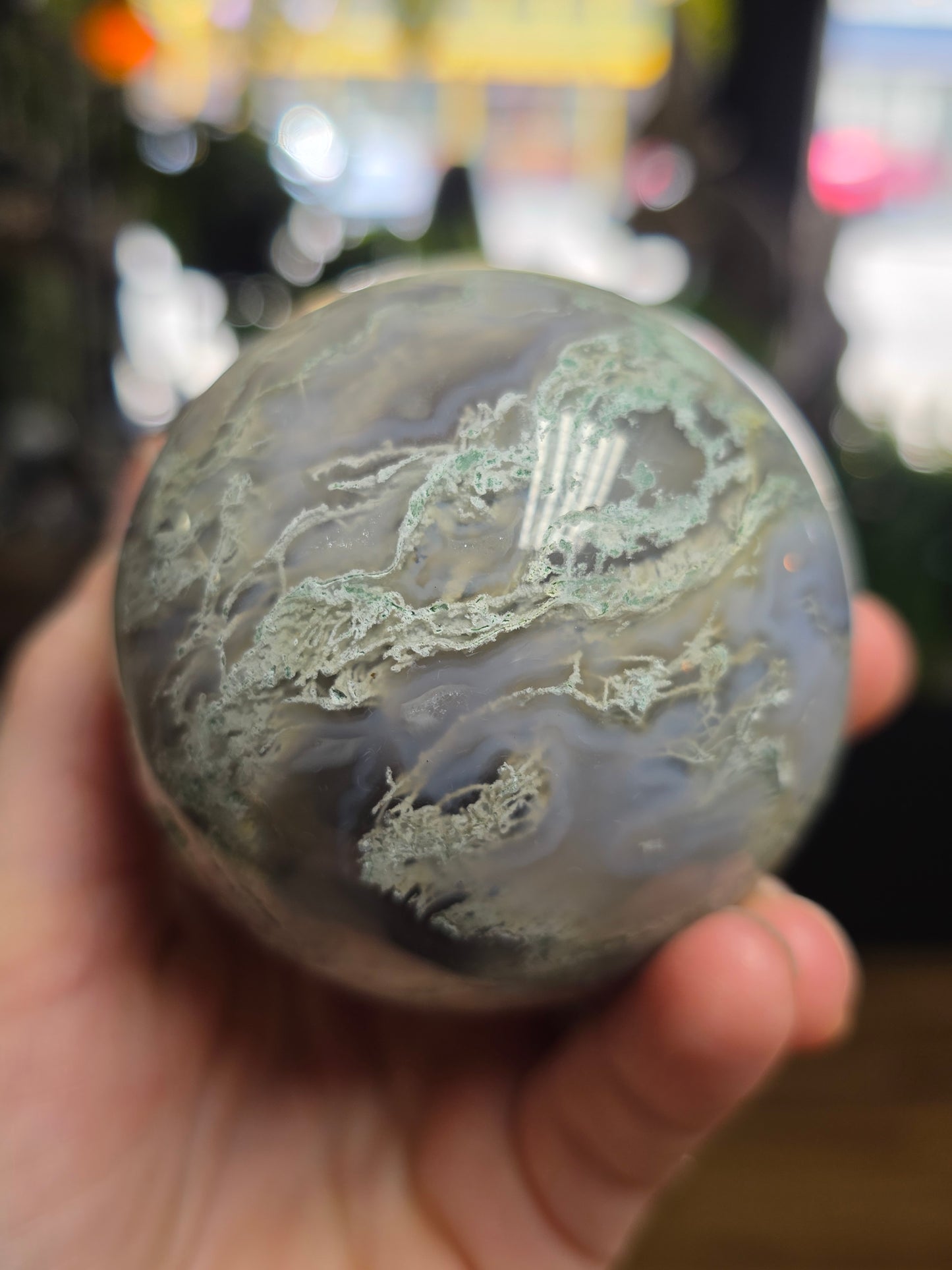 Moss Agate Sphere