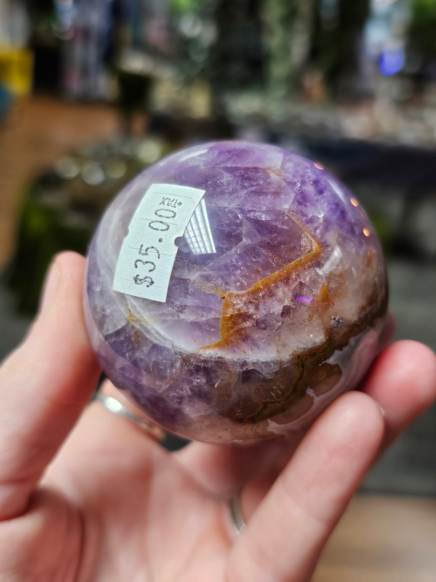 Amethyst Agate Sphere