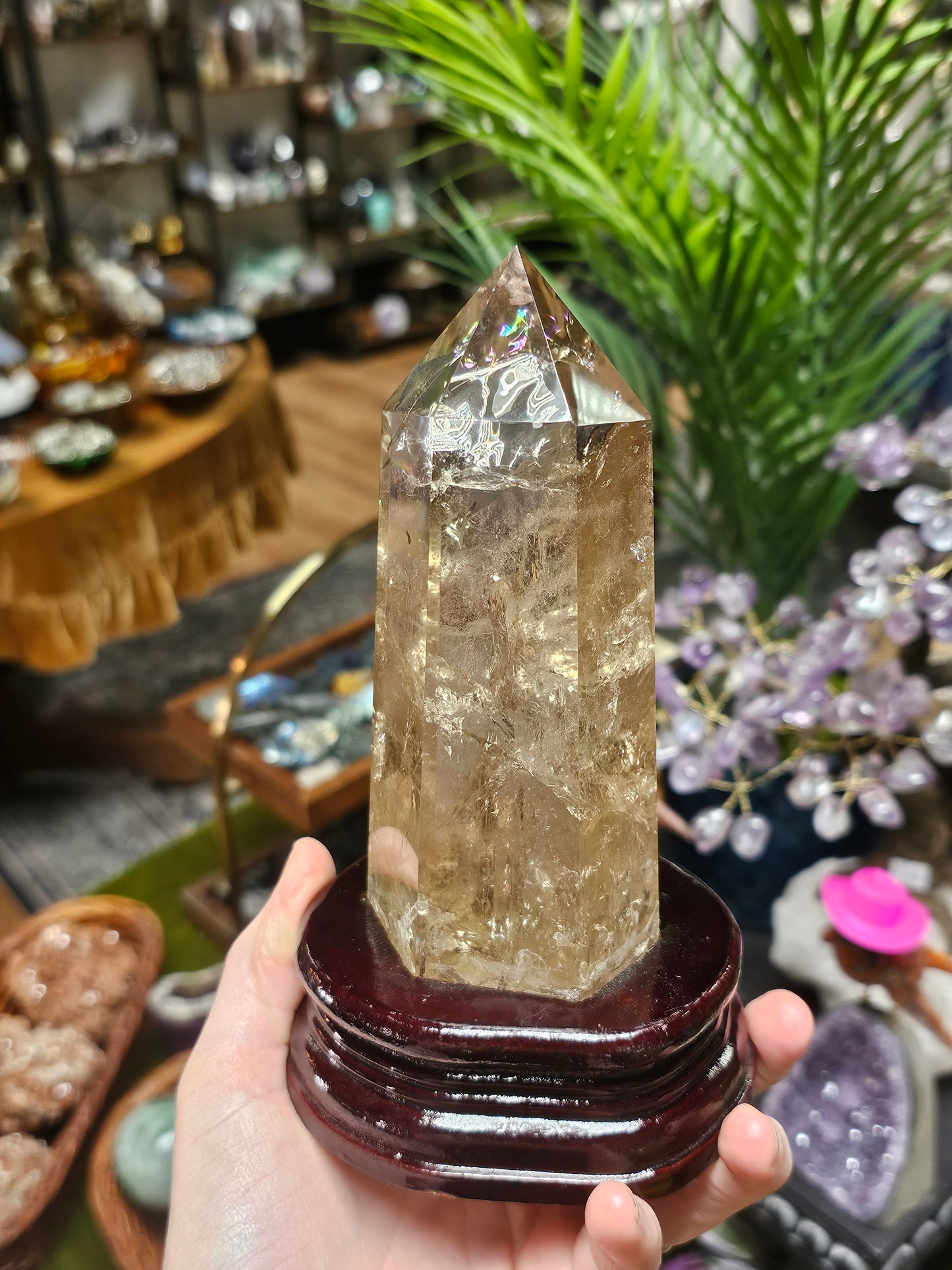 Smoky Quartz Tower w/ stand