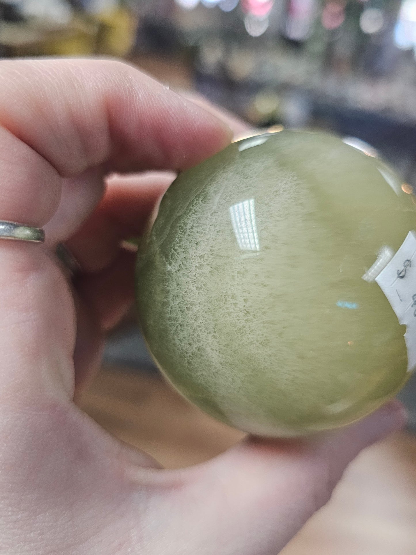 Mango Fluorite Sphere