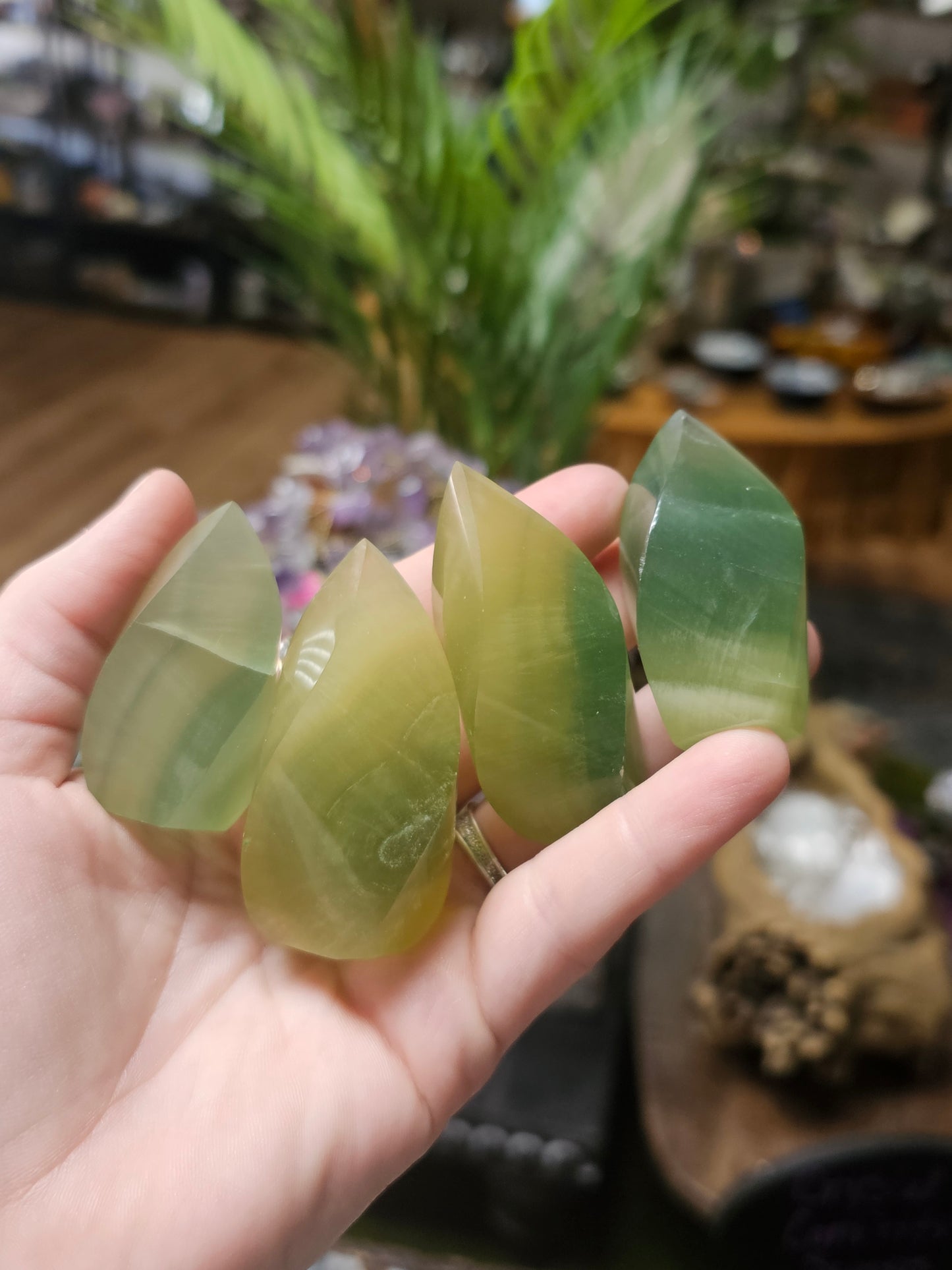 Mini Mango Fluorite Flames