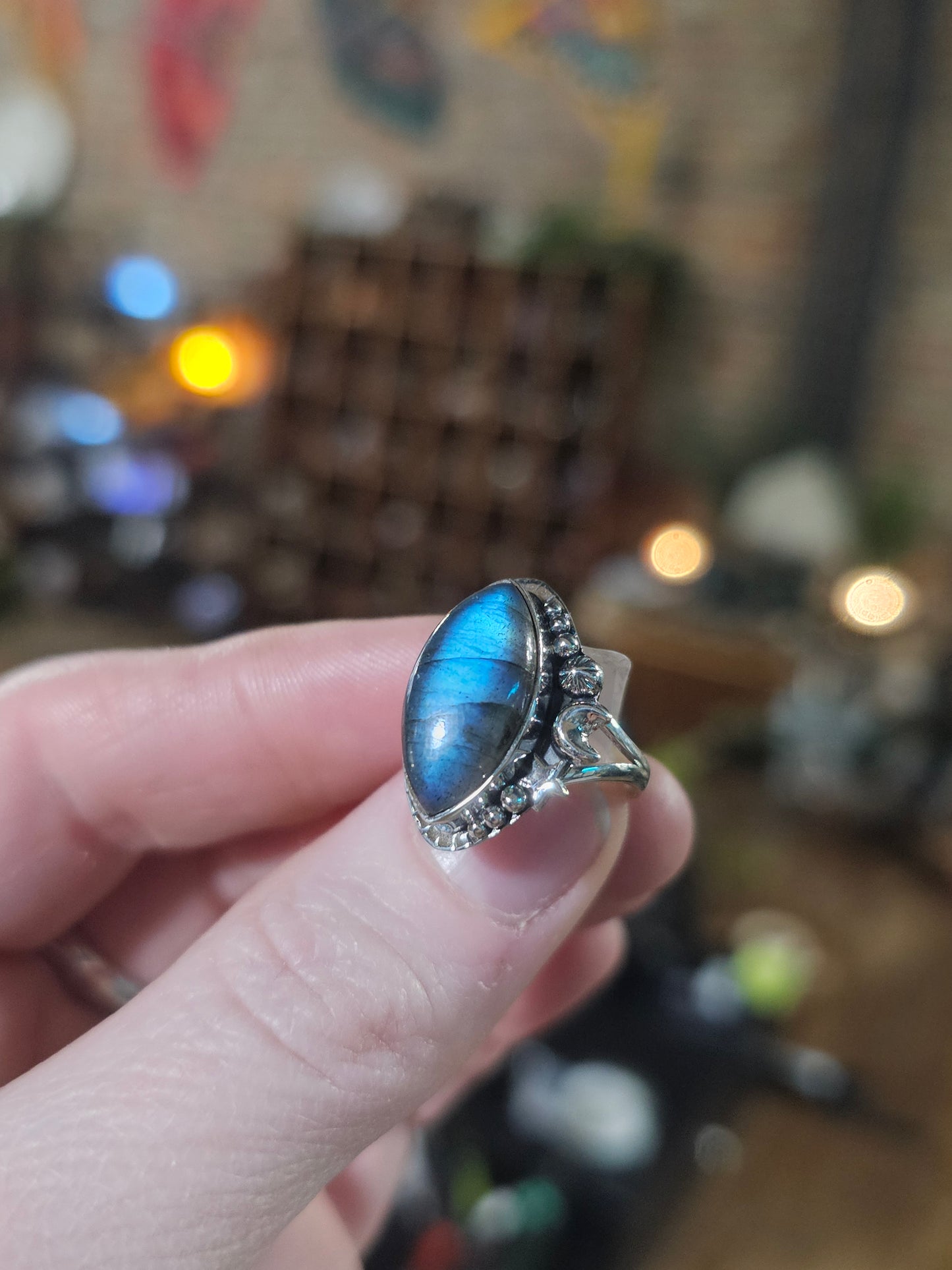 Size 6 Labradorite Ring