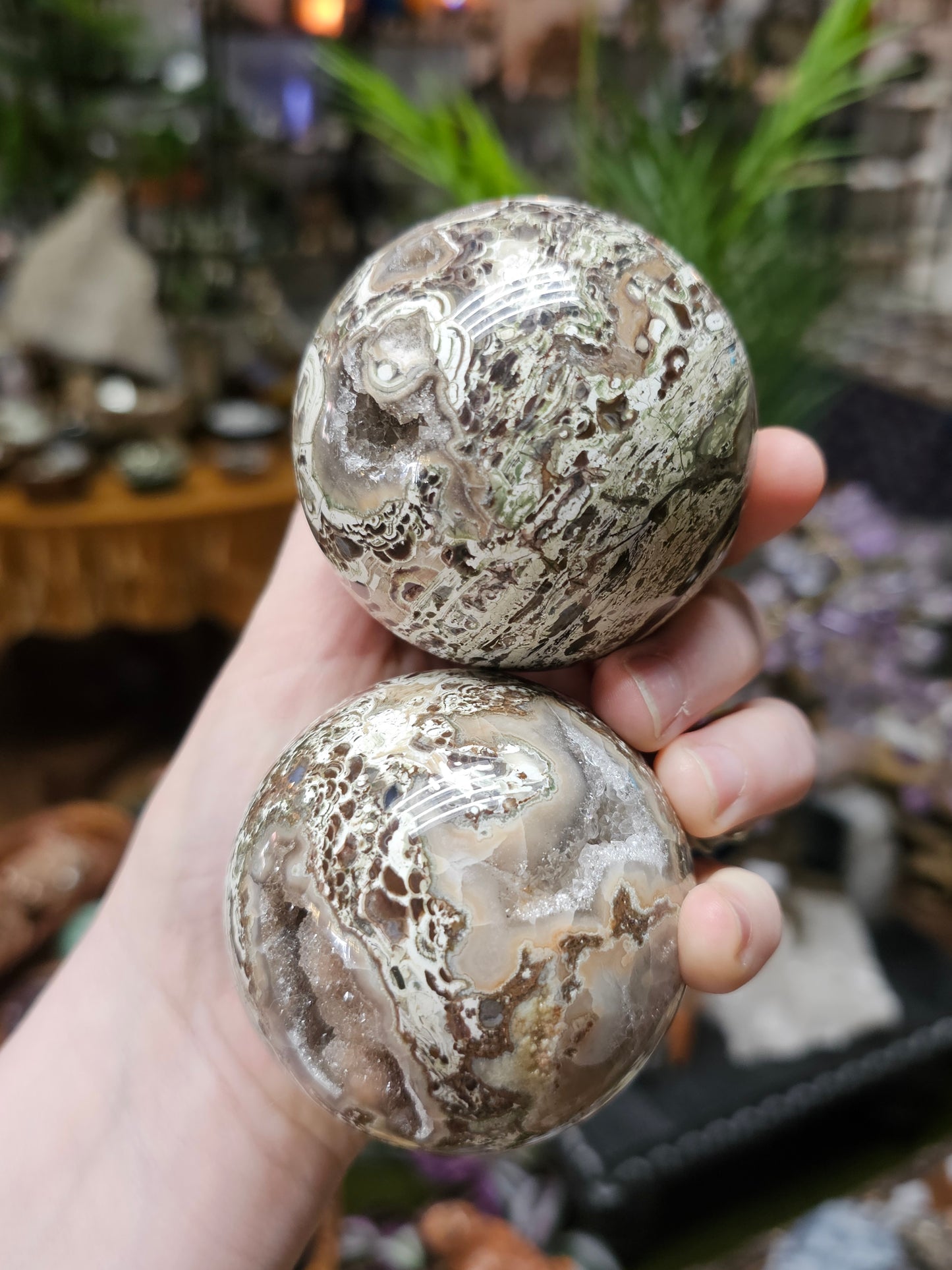 Money Agate Sphere