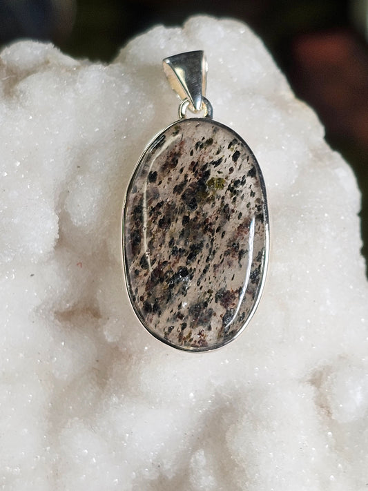 Natural Dot Quartz Pendant