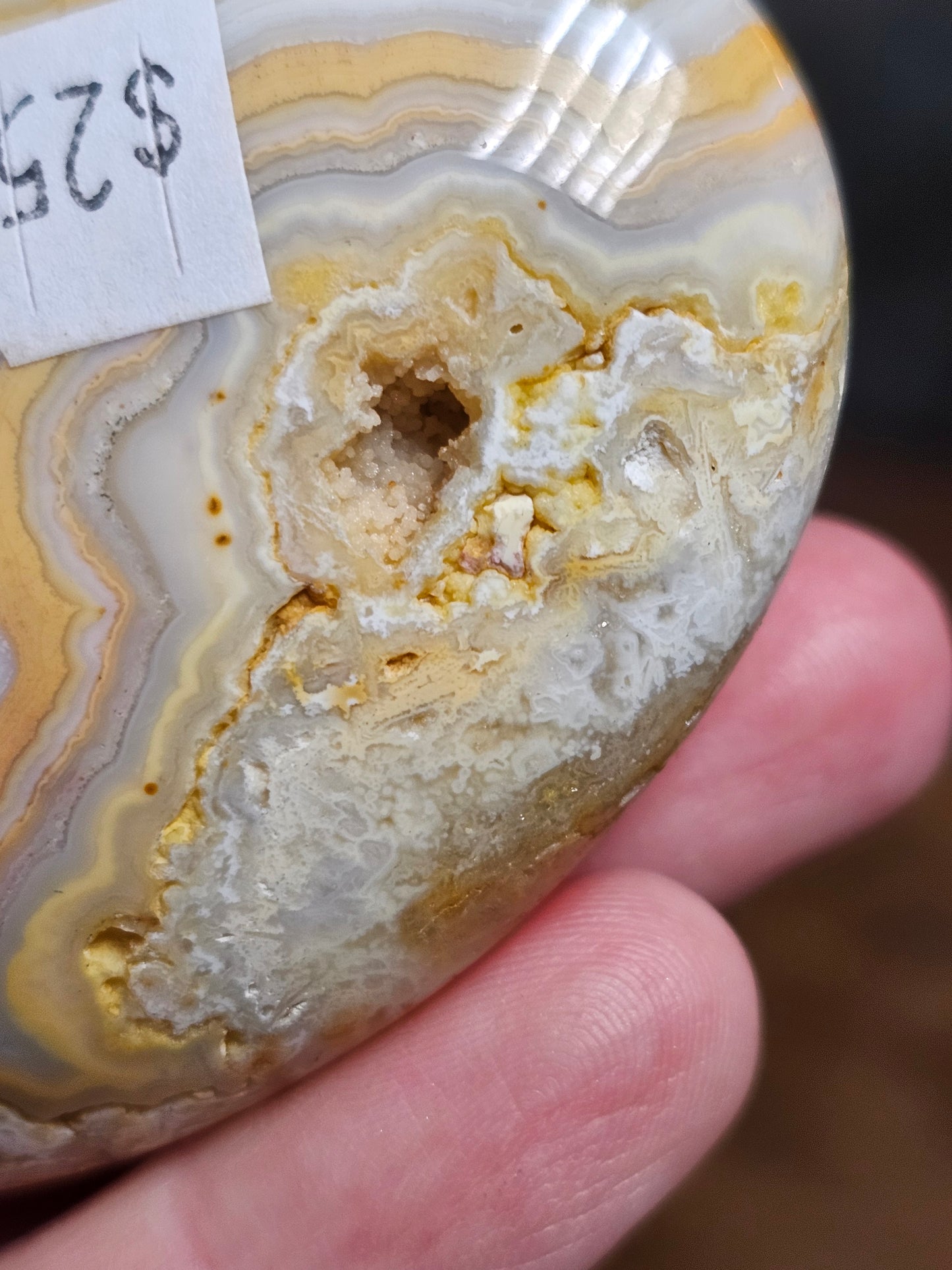 Java Lace Agate Palmstone