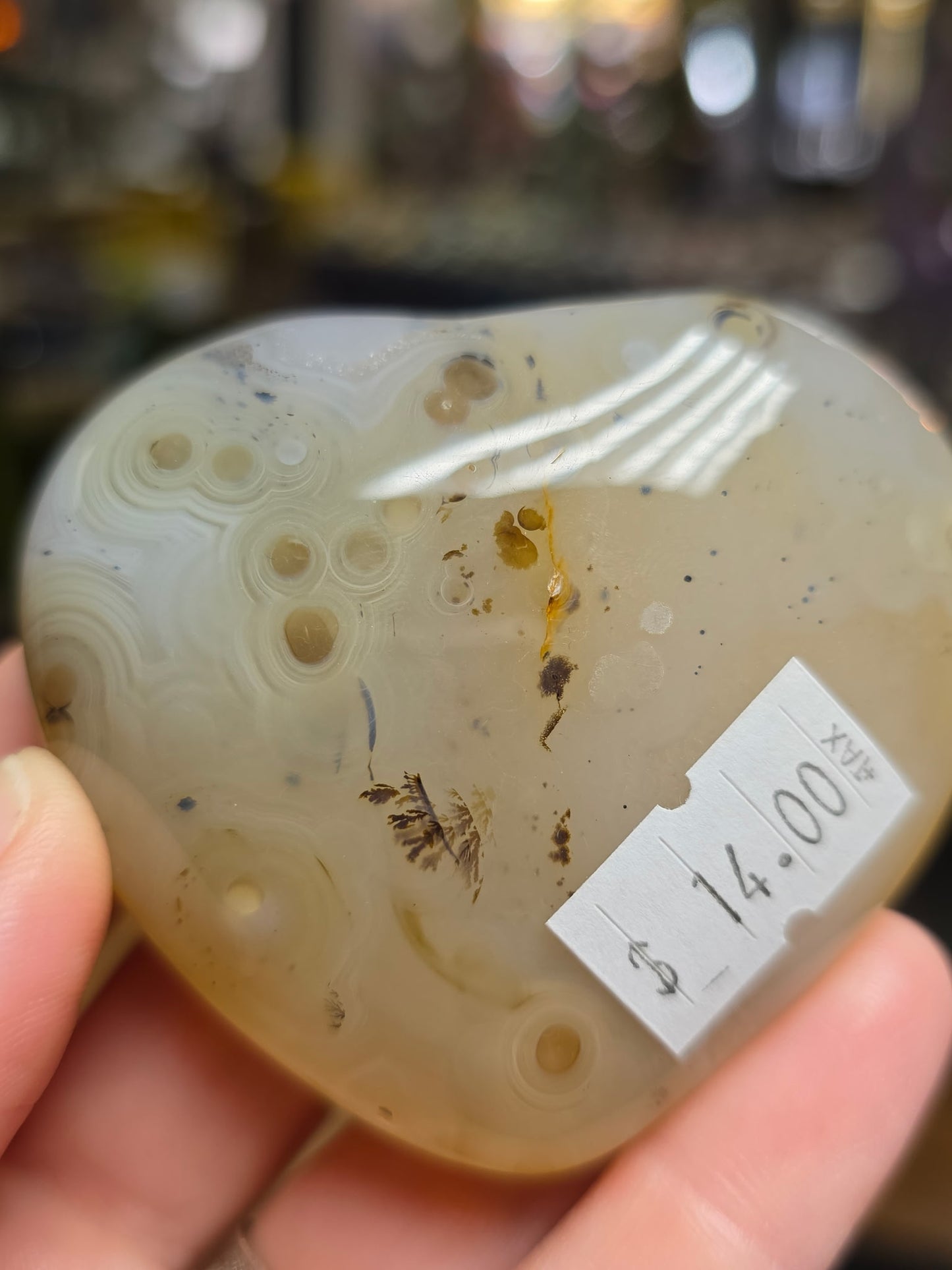 Dendritic Agate Heart