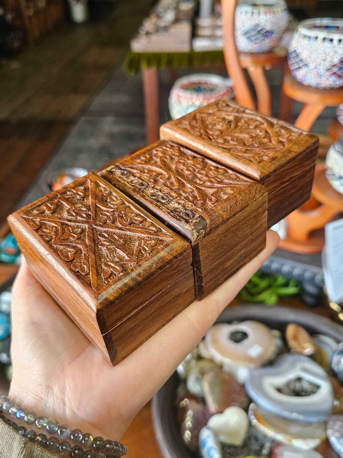 Carved Wooden Box