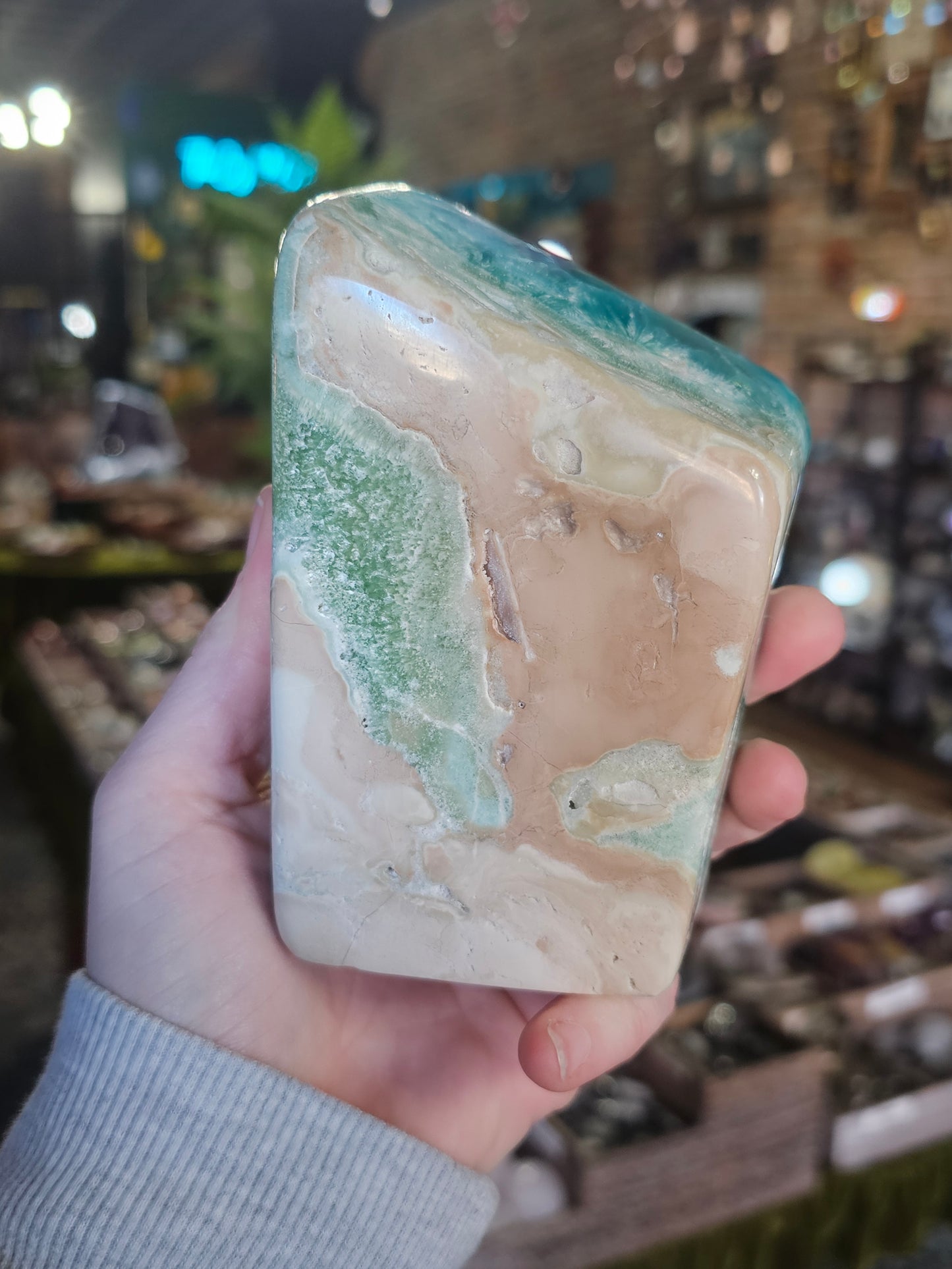 Blue Aragonite Freeform