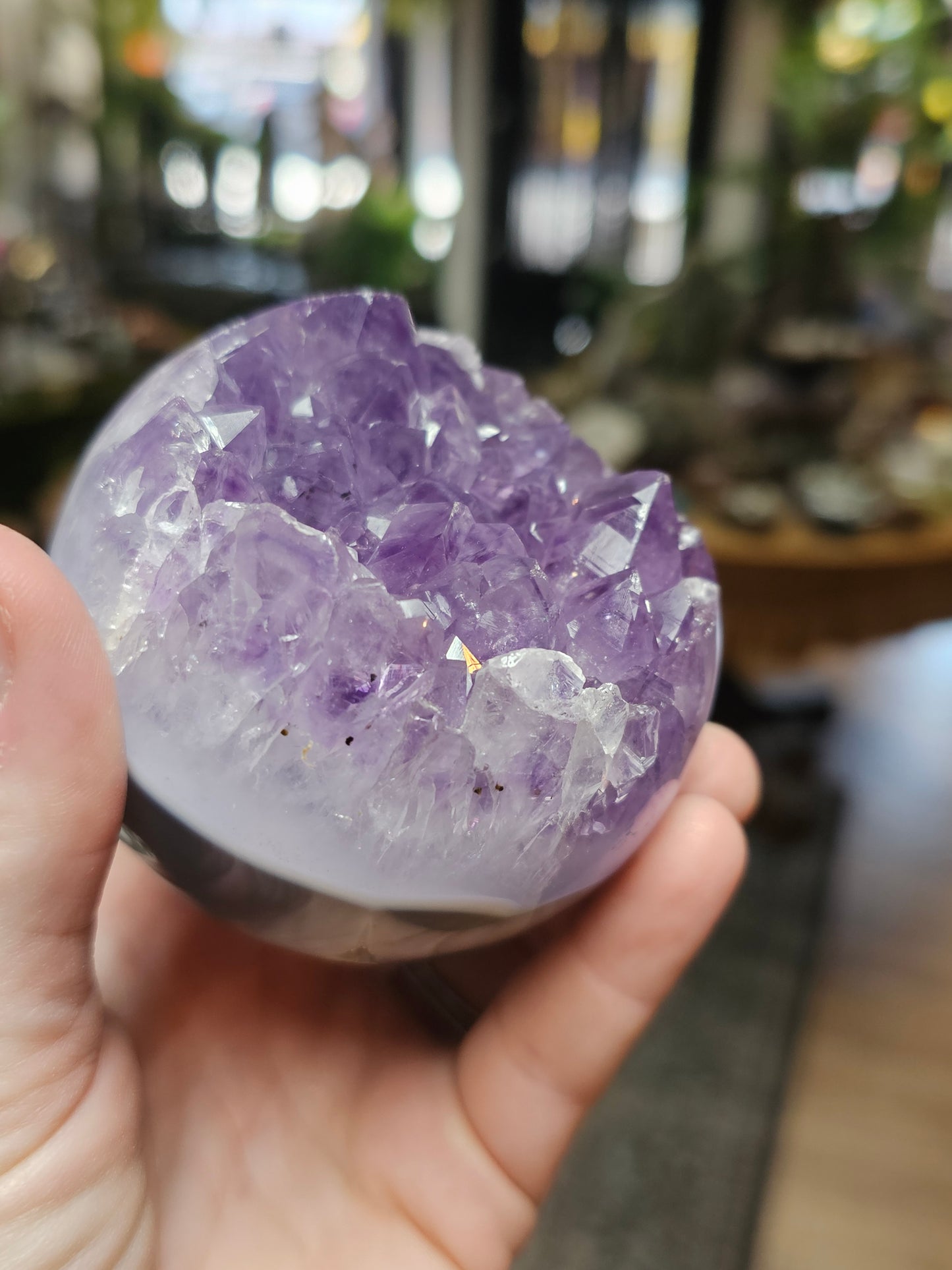 Amethyst Agate Sphere