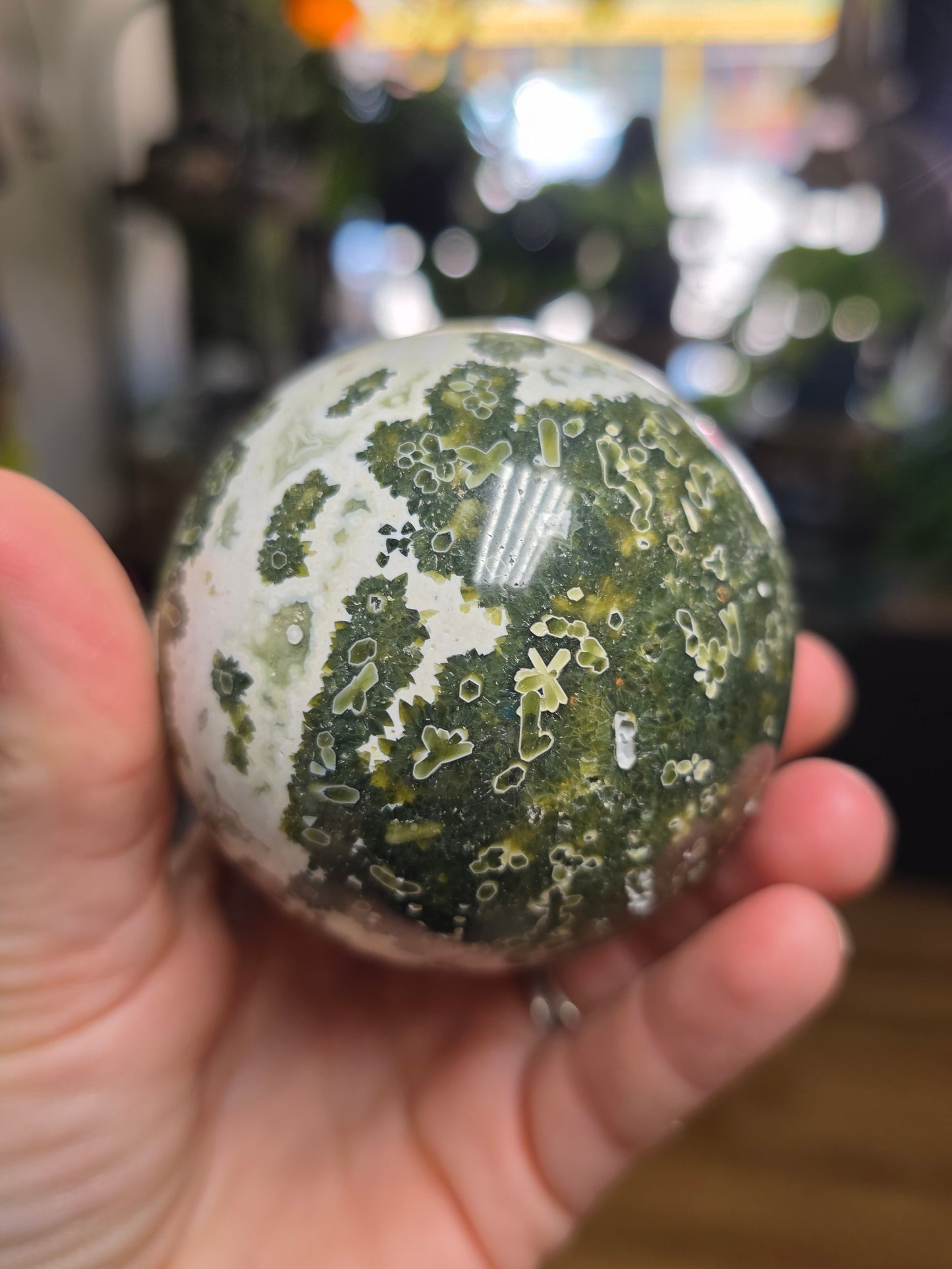 7th Vein Ocean Jasper Sphere