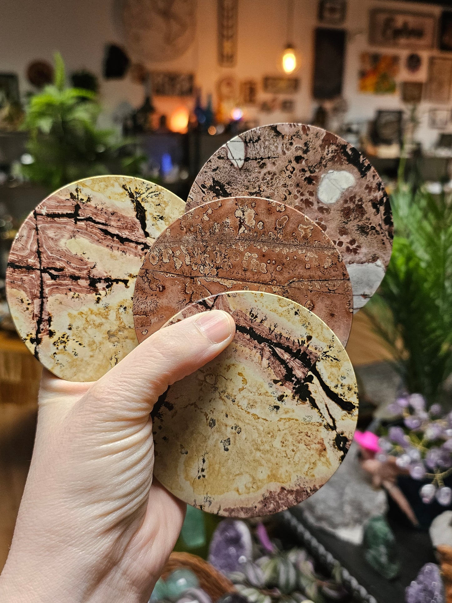 Dendritic Jasper Coaster