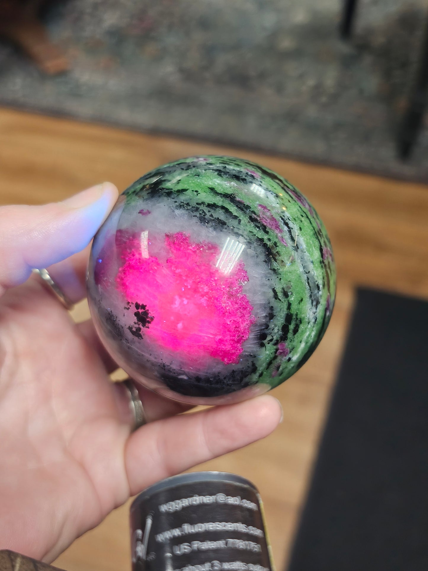 Ruby in Zoisite Sphere