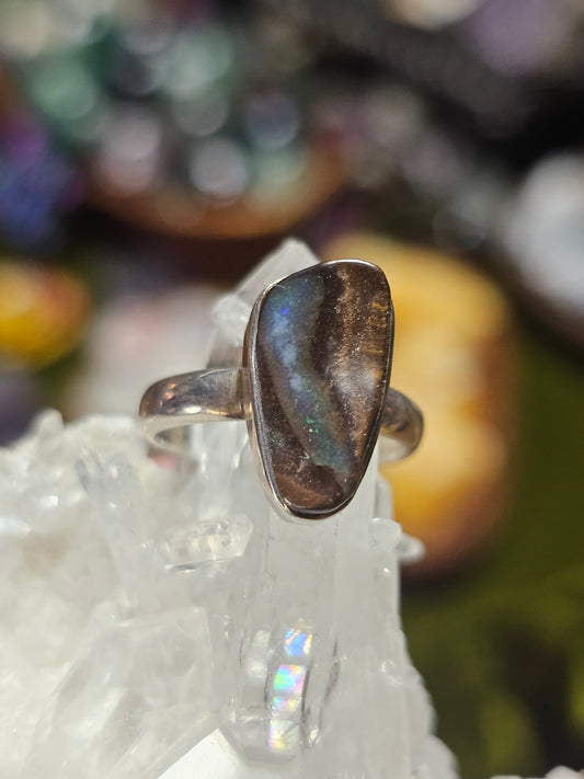 Size 7 Boulder Opal Ring