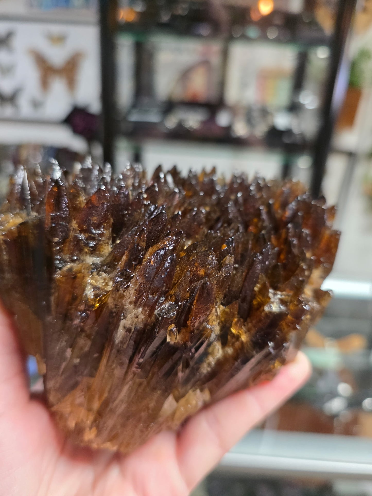 Amber Calcite