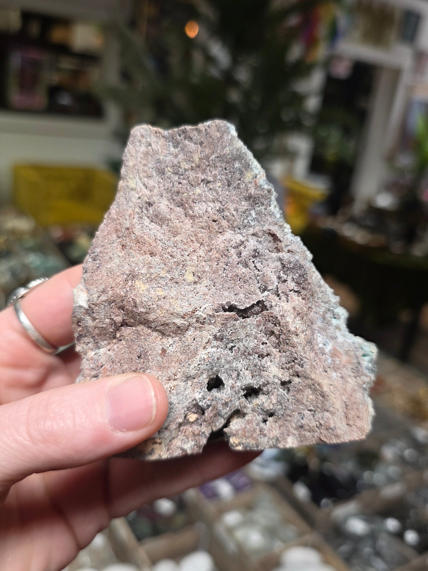 Druzy Quartz on Malachite