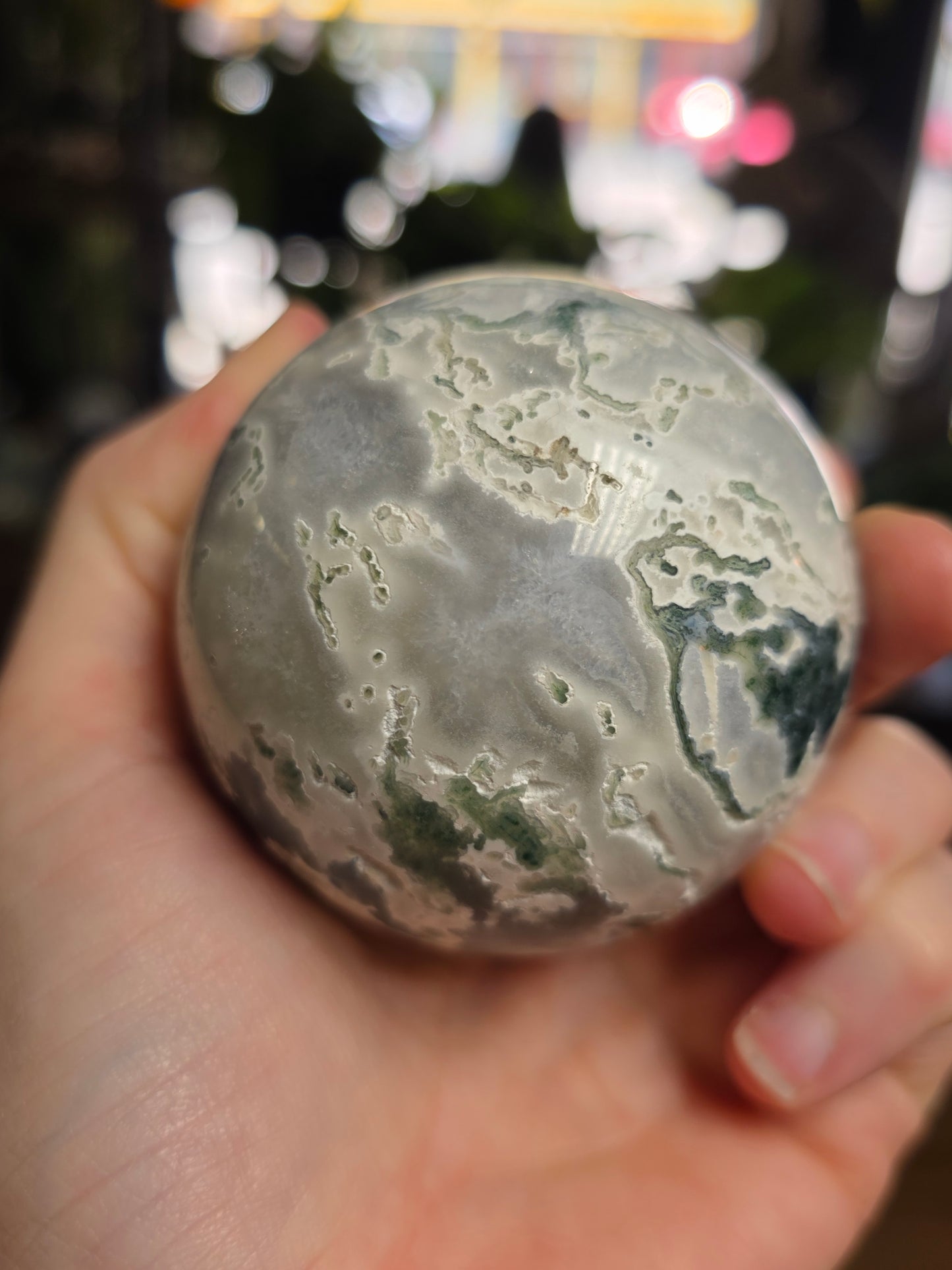 Moss Agate Sphere