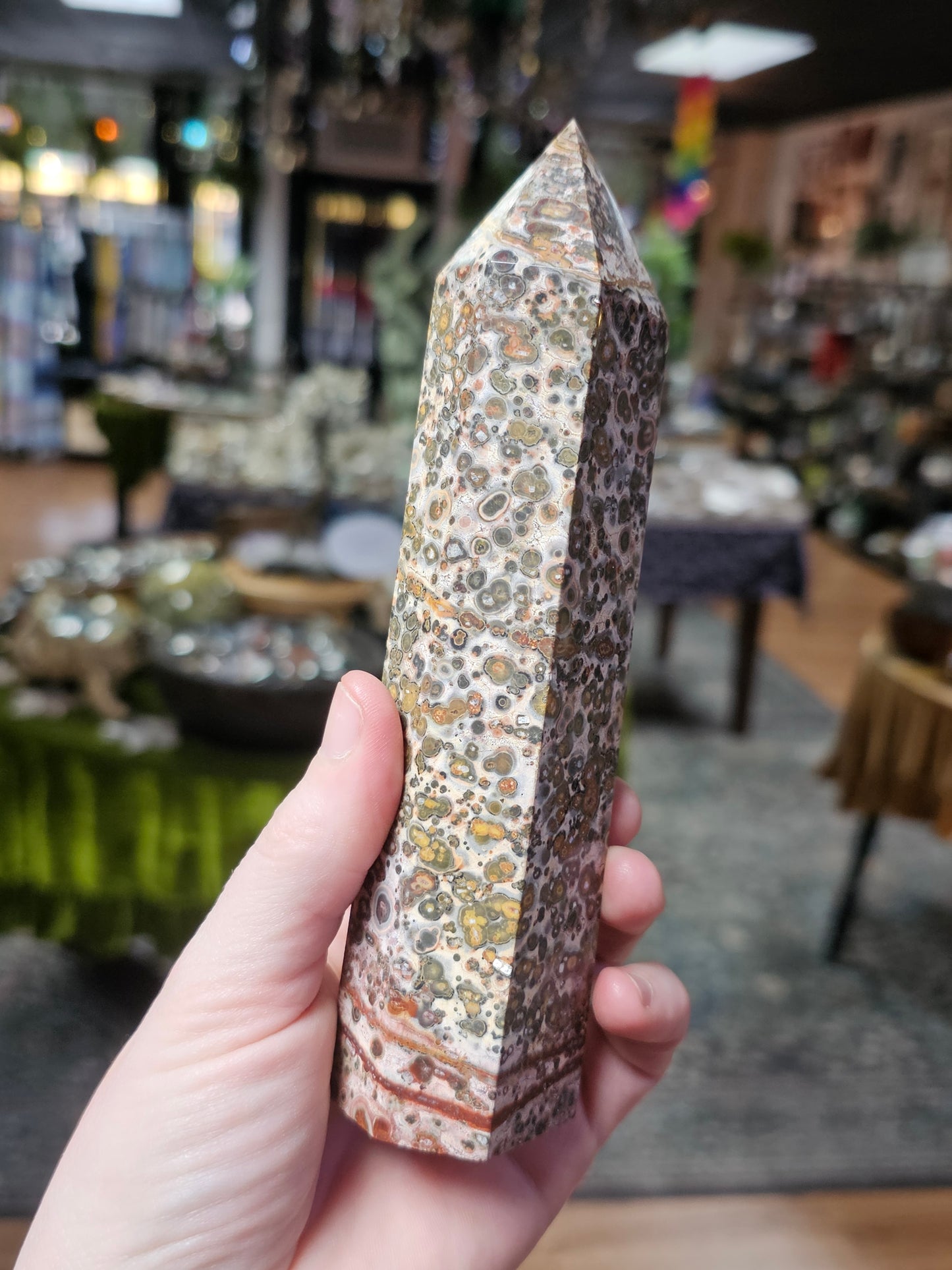 Leopardskin Jasper Tower