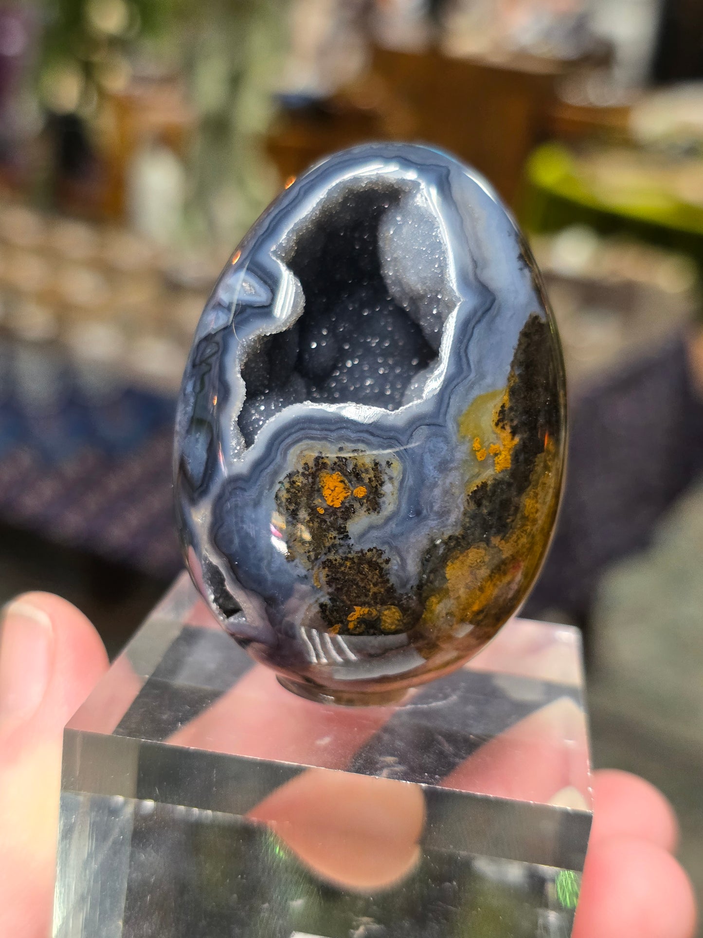 Warring State Agate Egg Carving