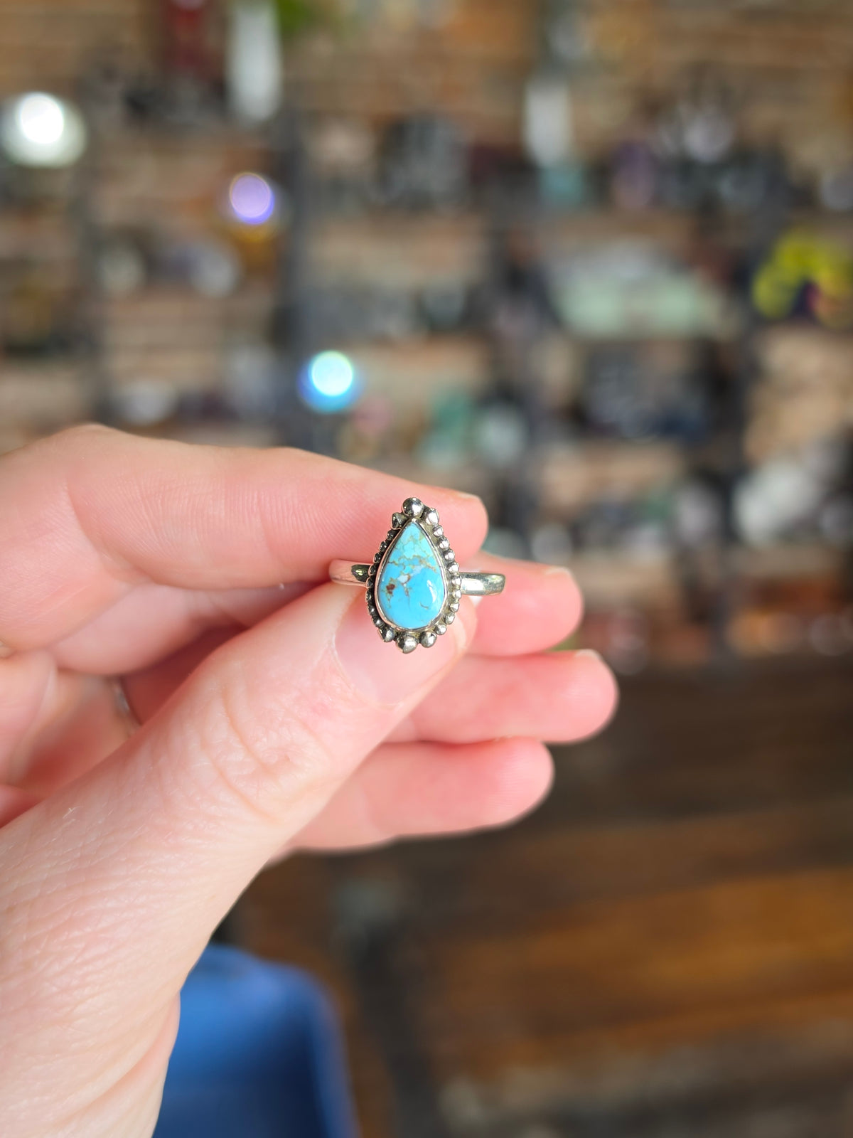 Golden Hills Turquoise Ring Size 6.5