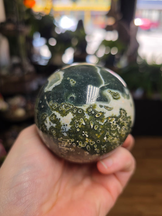 7th Vein Ocean Jasper Sphere