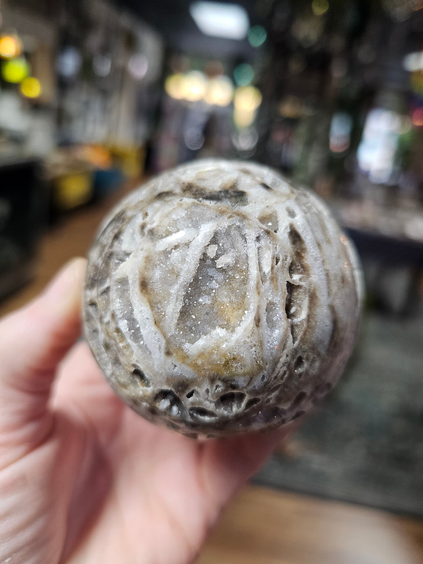 Druzy Quartz Sphere