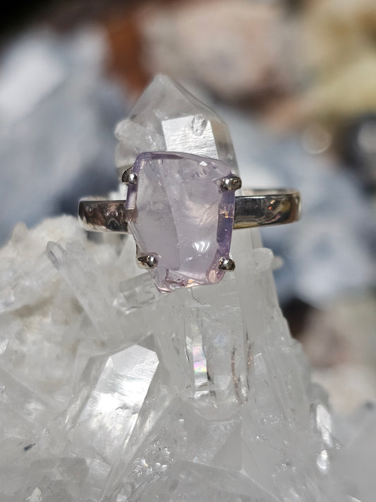 Size 11 Lavender Quartz Ring