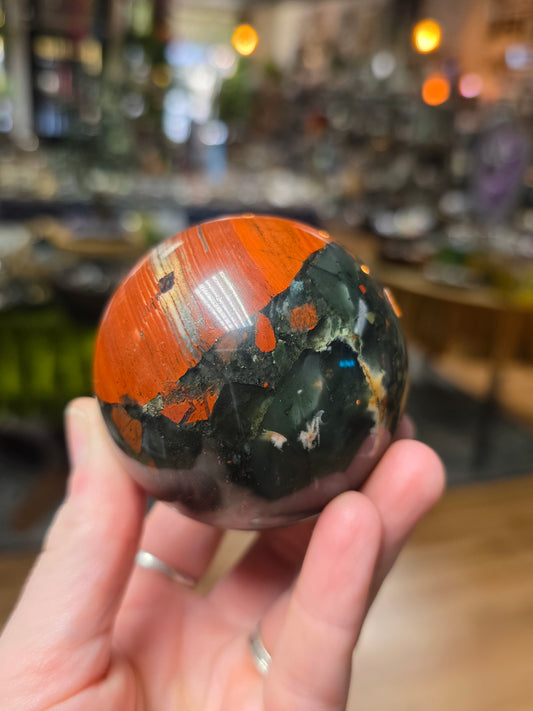 African Bloodstone Sphere