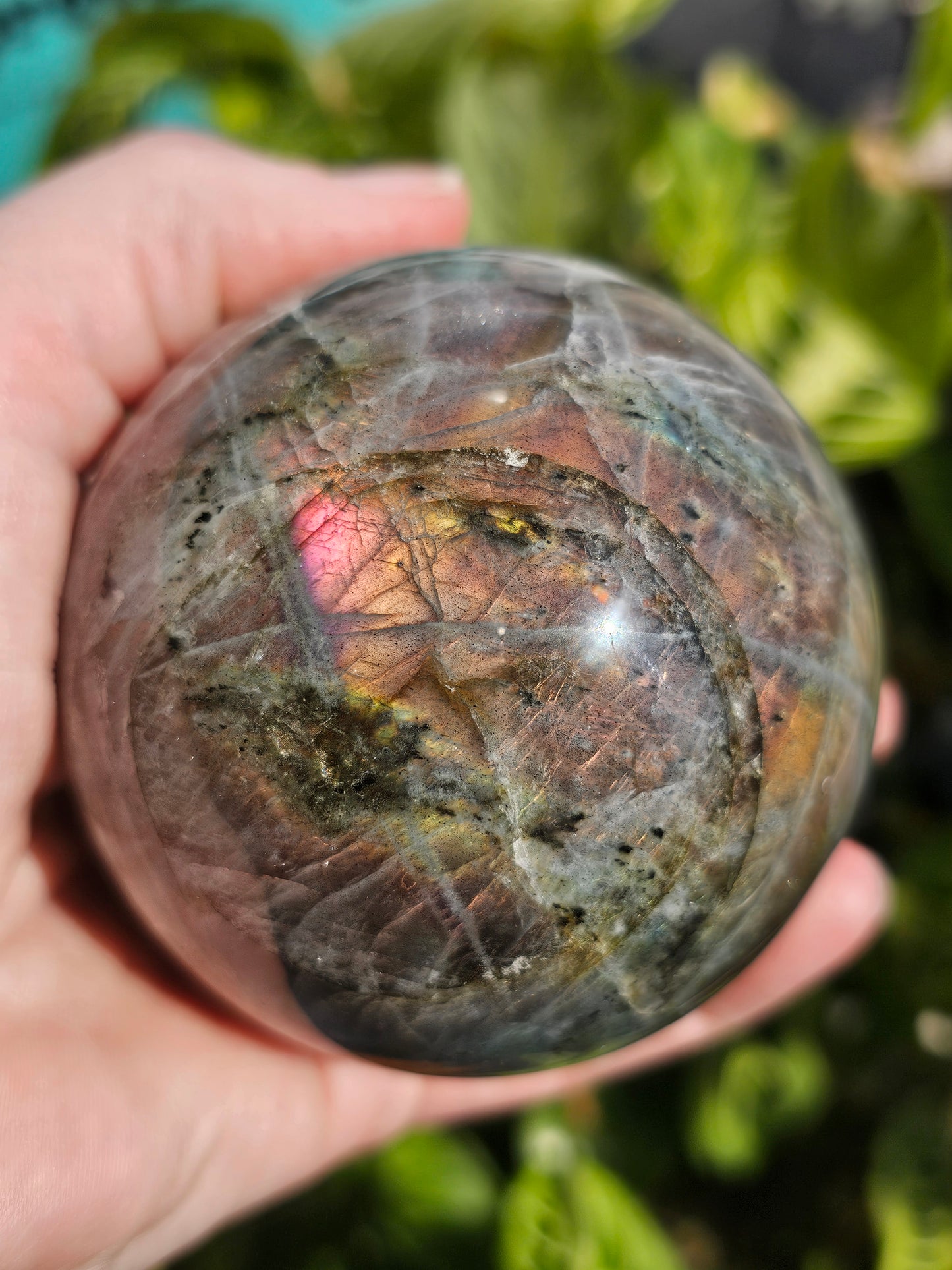 Sunset Labradorite Sphere