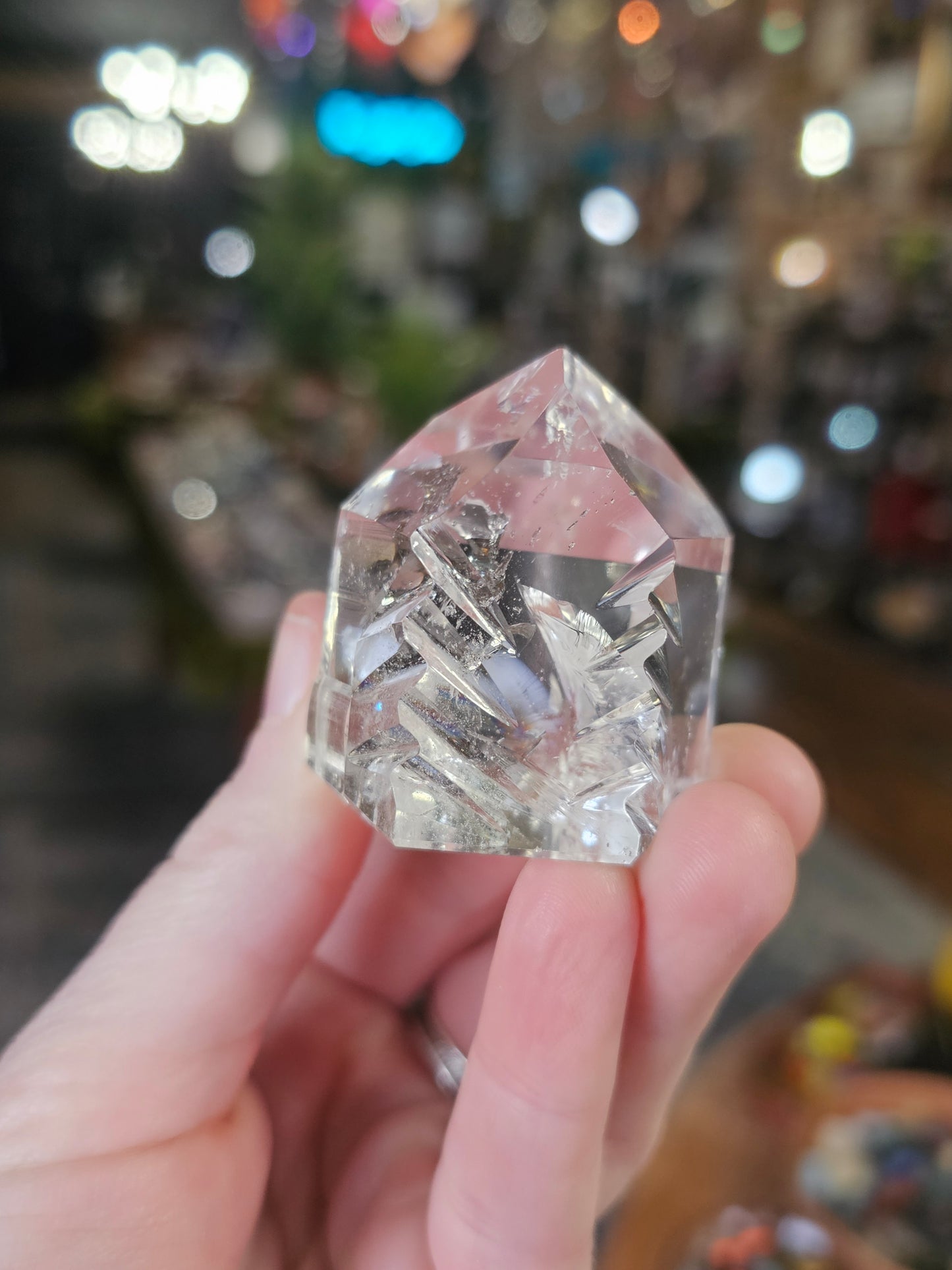 Hand Carved Lemurian Quartz Point