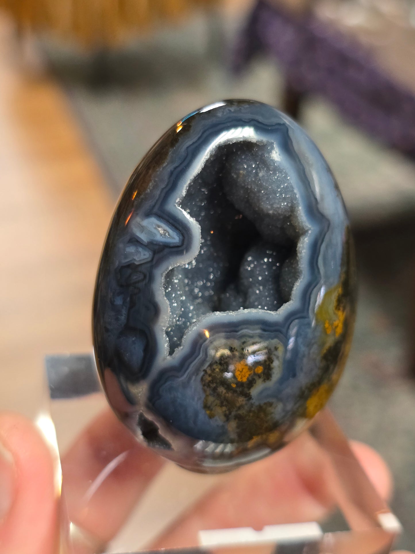 Warring State Agate Egg Carving