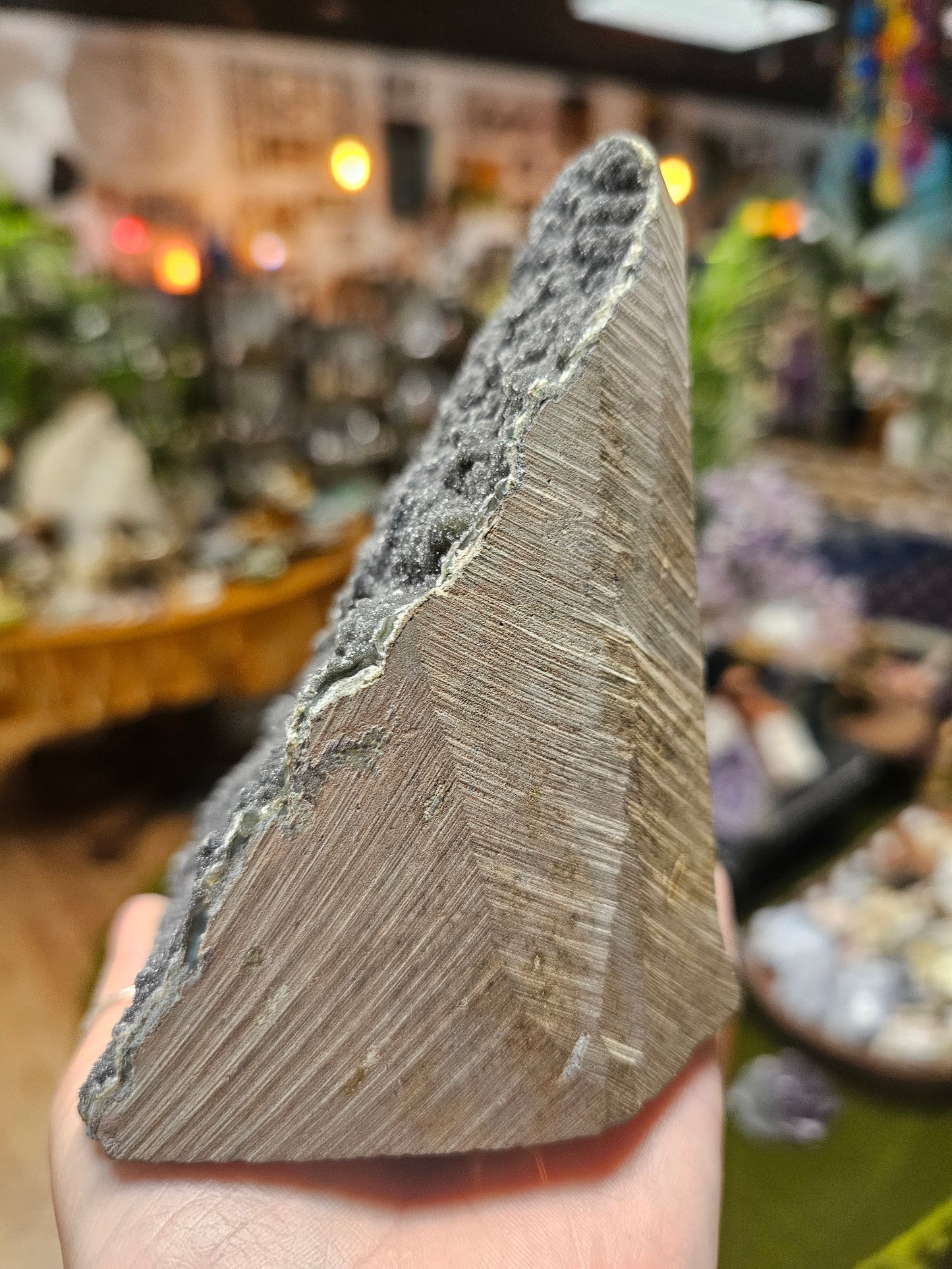 Black Amethyst Cut Base