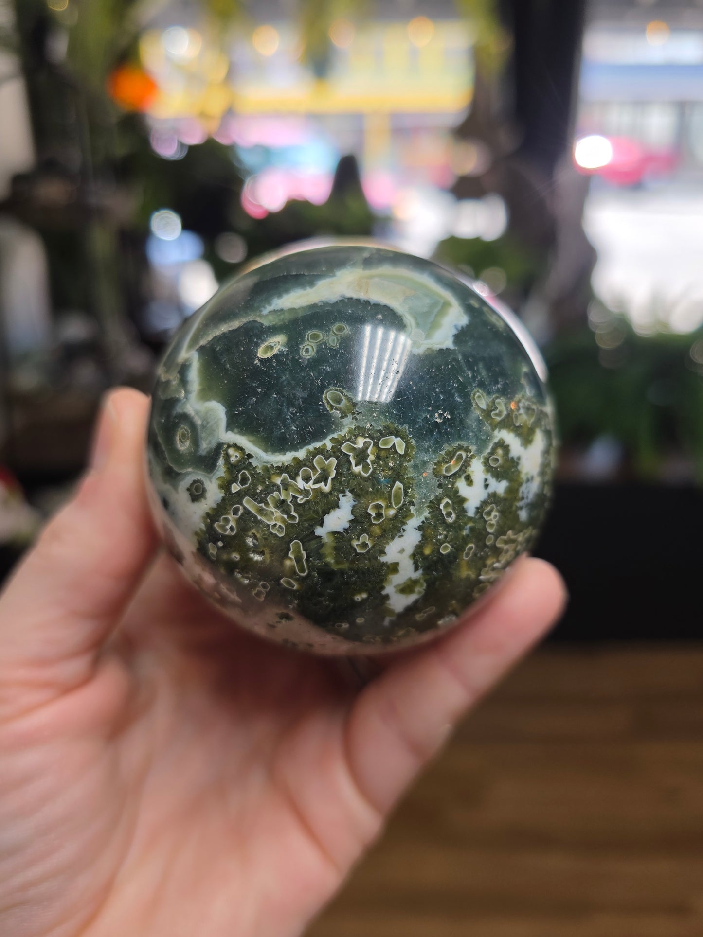 7th Vein Ocean Jasper Sphere