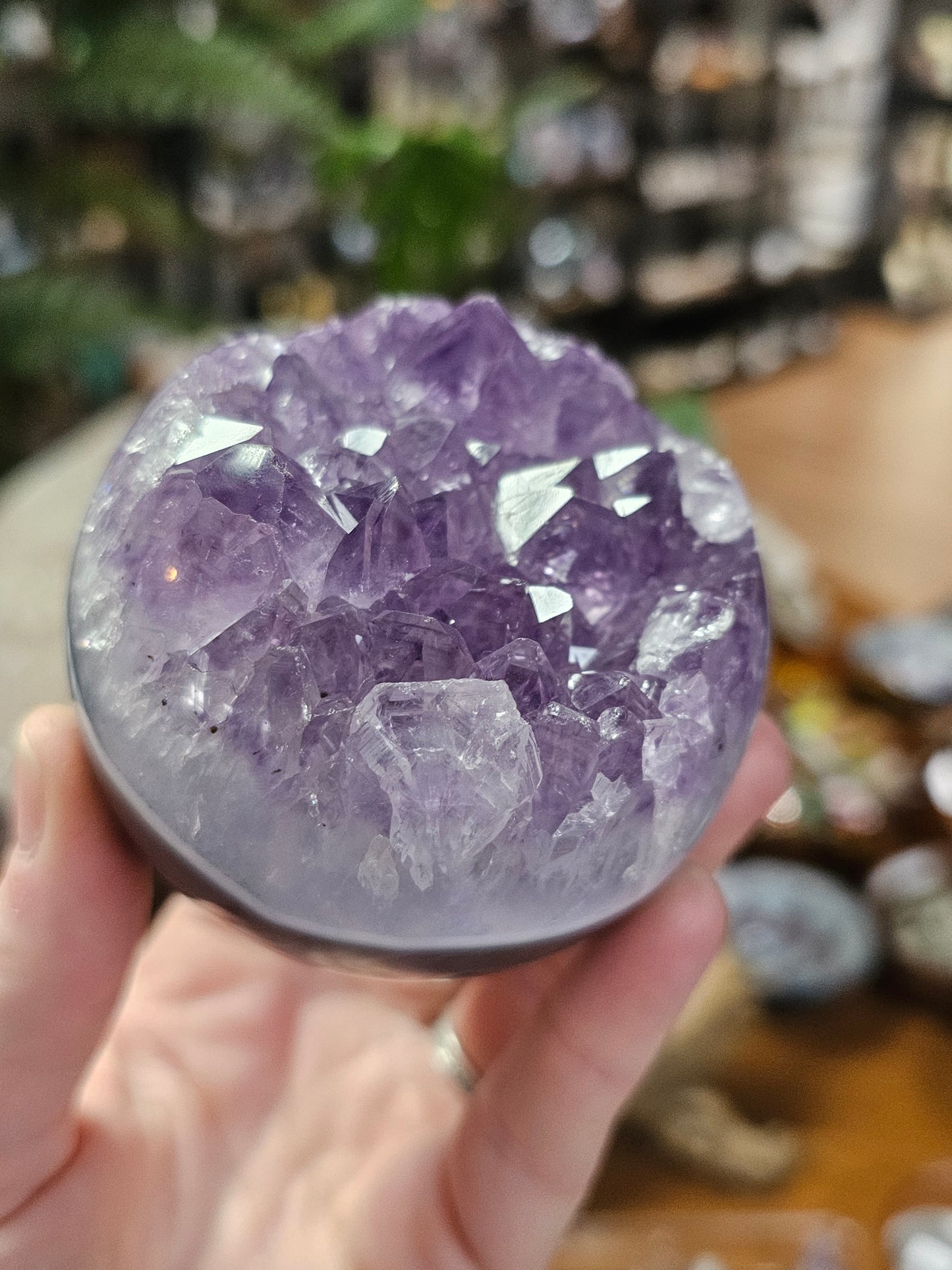 Amethyst Agate Sphere