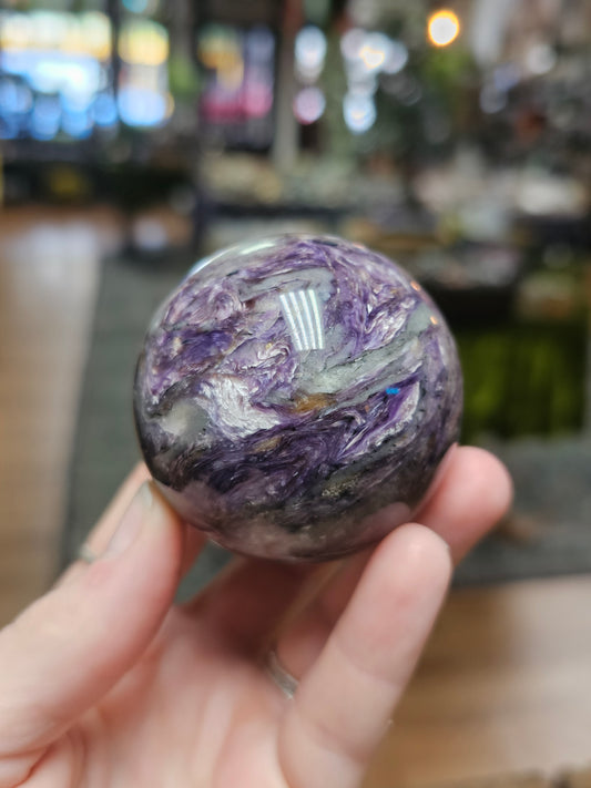 Charoite Sphere