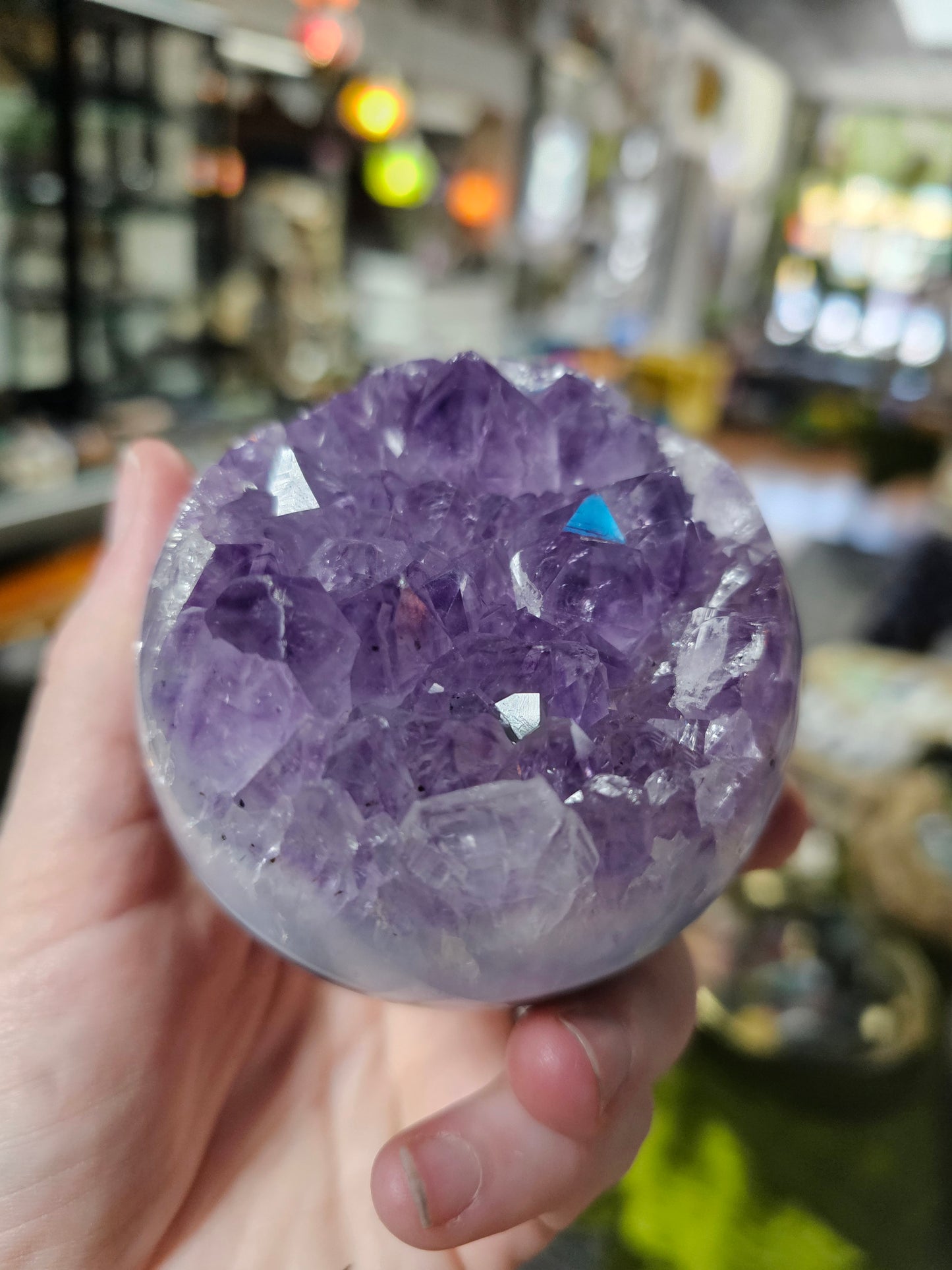 Amethyst Agate Sphere